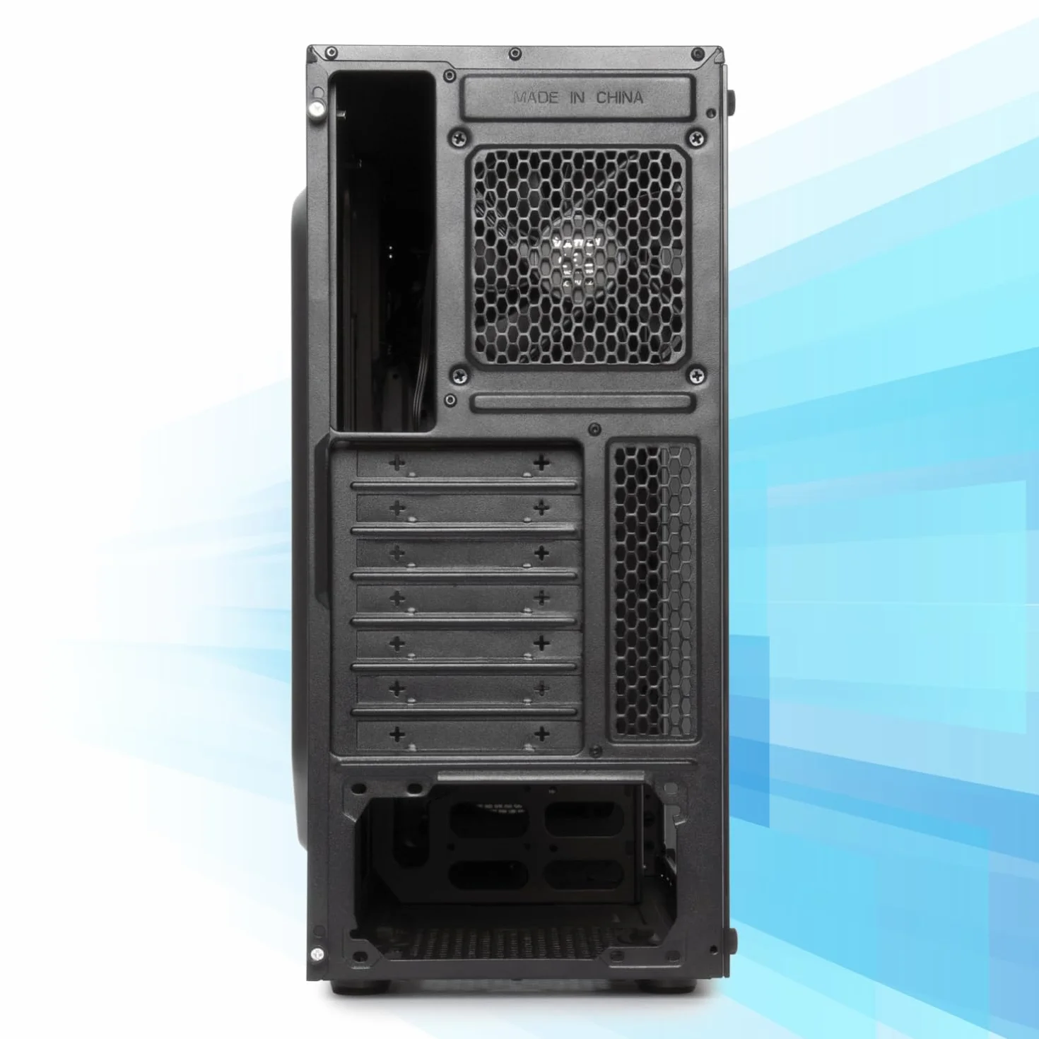 VulTech VCO-A2699 Case ATX senza Alimentatore, Computer Case compatto, Compatibile con MicroATX 1x USB 3.0, 2x USB 2.0, colore nero