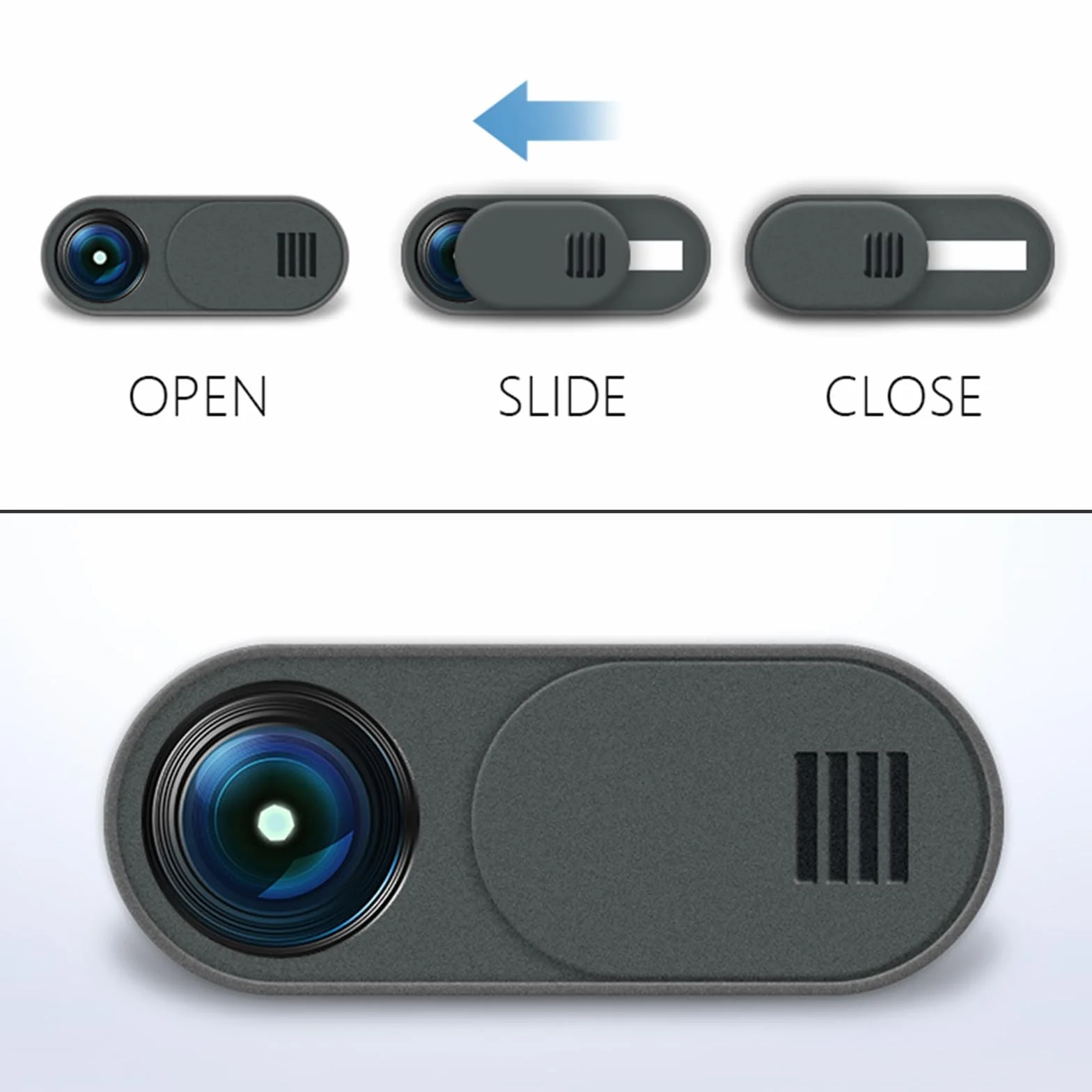 LABUYI 2 Pezzi Webcam Cover,Copri Webcam PC Portatile,Copri Webcam Slider,Copri Telecamera PC,Sticker Copertura Webcam Accessori PC Portatile,per Laptop,Smartphones,Mac,Tablet,Tesla Modelle 3/Y