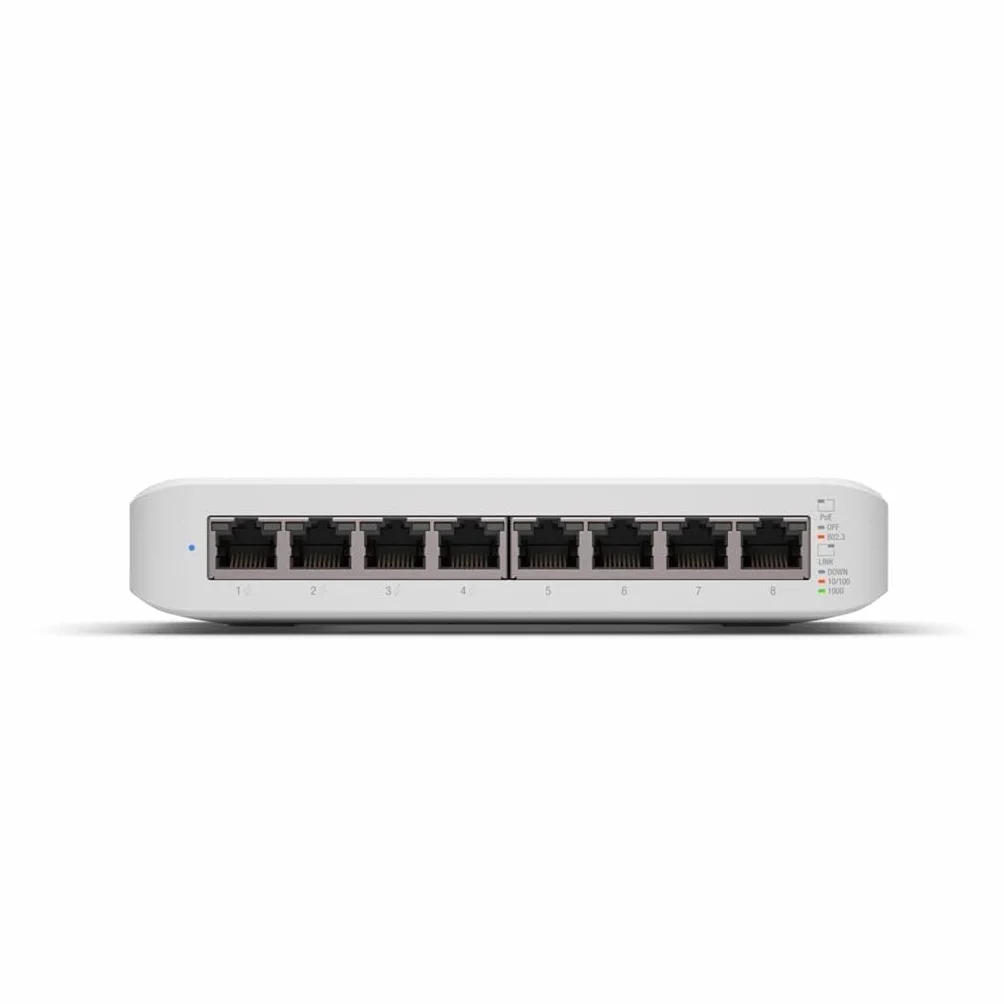 Switch Di Rete Ubiquiti UsW-LitE-8-Poe - Smart Desktop Con 8 Porte Gigabit Di Cui 4 Poe+ - Gestito L