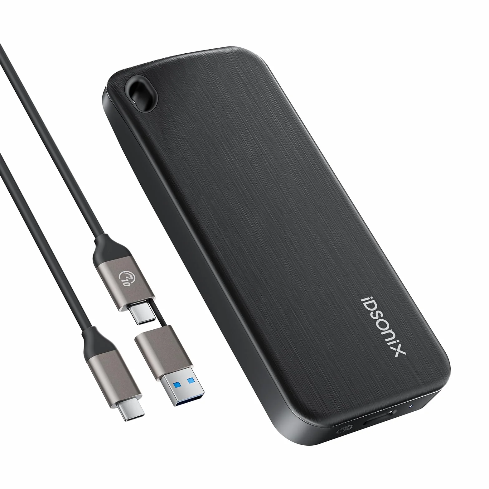iDsonix SSD portatile da 1 TB, disco rigido esterno USB 3.2 GEN 2 fino a 1000 MB/s, unità a stato solido esterna con cavo USB-C 2 in 1, compatibile con Xbox, PS5, Mac, PC, laptop, fotocamera (i10PRO)