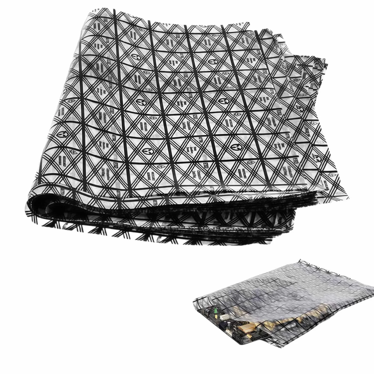 Buste antistatiche schermate 16 pezzi 40x30cm riutilizzabili per componenti elettronici sensibili come hard disk, schede madri, CPU, GPU, RAM, ideali per archiviazione e trasporto sicuro