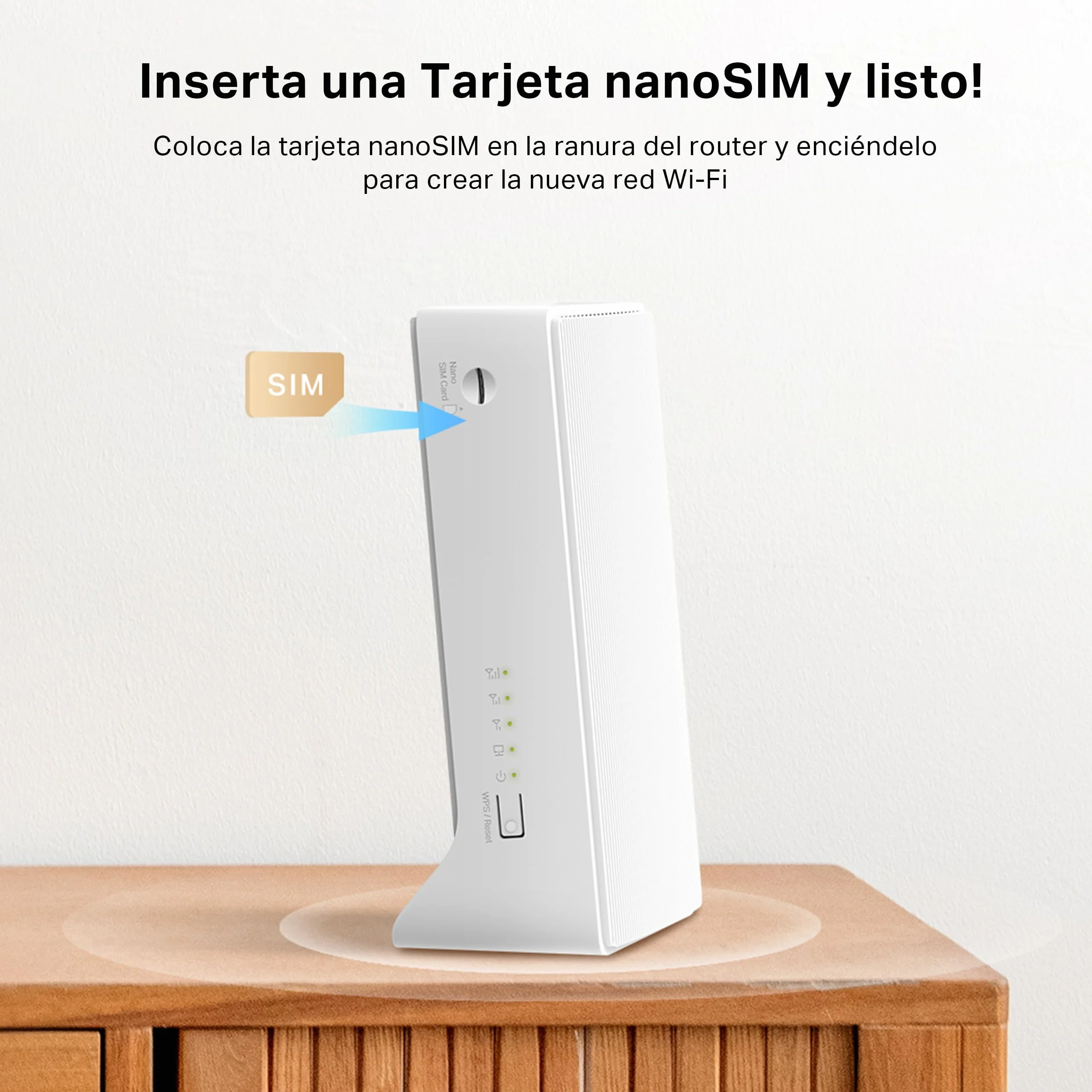 Mercusys TP-Link MB110-4G Router Wifi con Sim LTE Wireless N300Mbps 4G, Porta LAN/WAN, VPN,Senza Configurazione, Antenne Interne, Porte Antenna Esterna, Compatibile con Tutti Gli Operatori