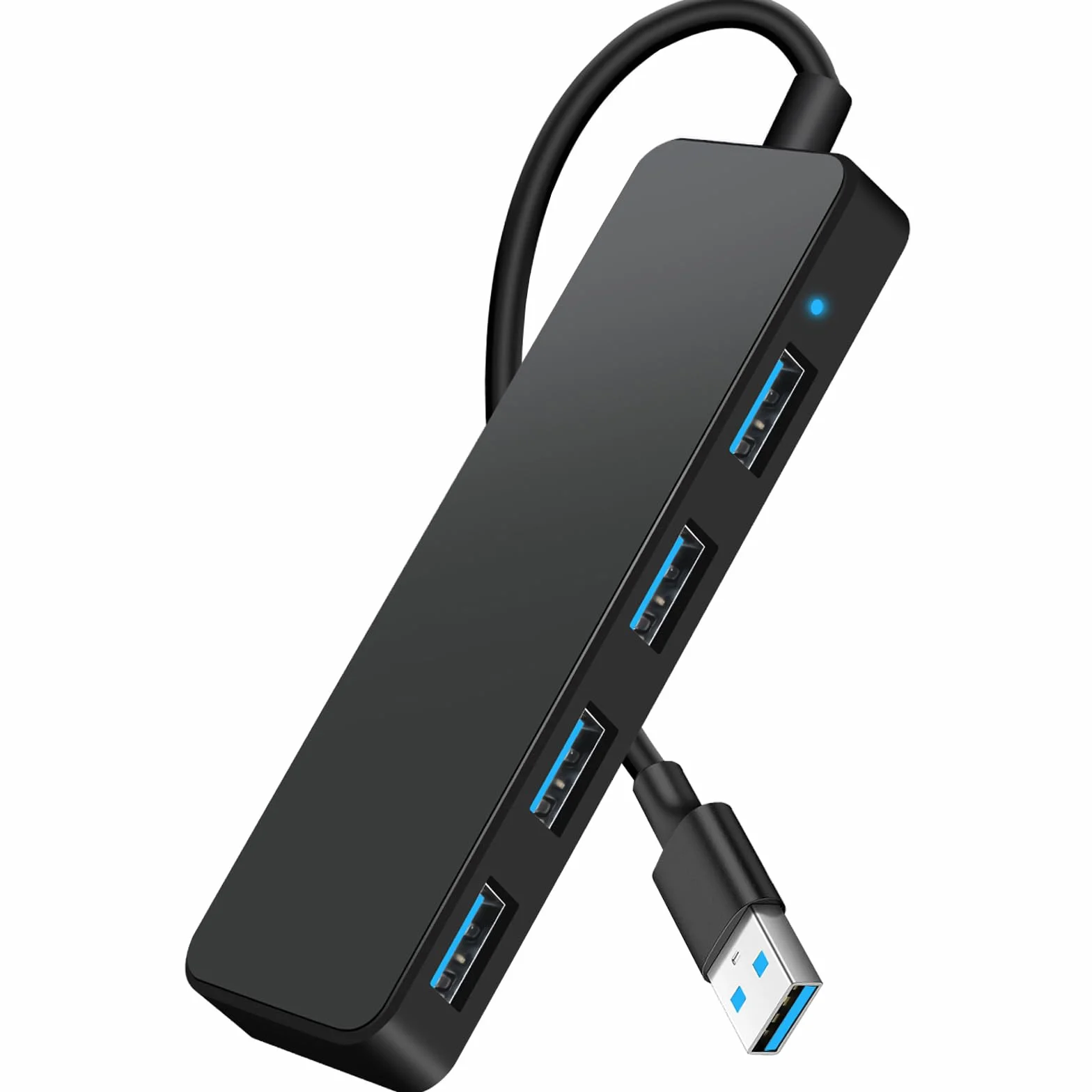 Hub USB 3.0, 4 porte Sdoppiatore USB, Adattatore Multiporta USB Alta Velocità 5Gbps per MacBook Pro/Air, iMac, Surface Pro, XPS, PC, Chiavetta, Mouse, Stampante, Tastiera, Dell, HDD