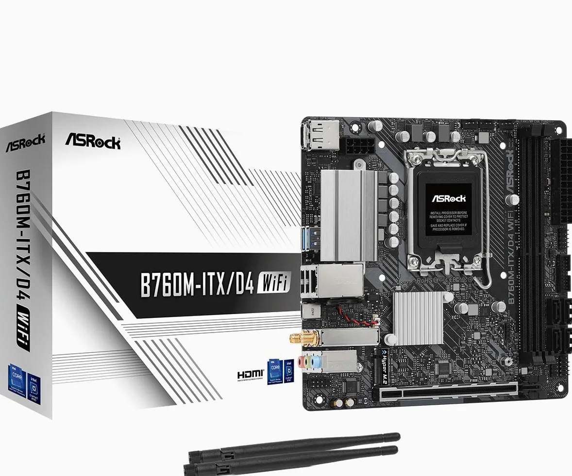 Asrock B760M-ITX/D4 WiFi Intel B75 LGA 1700 mini ITX