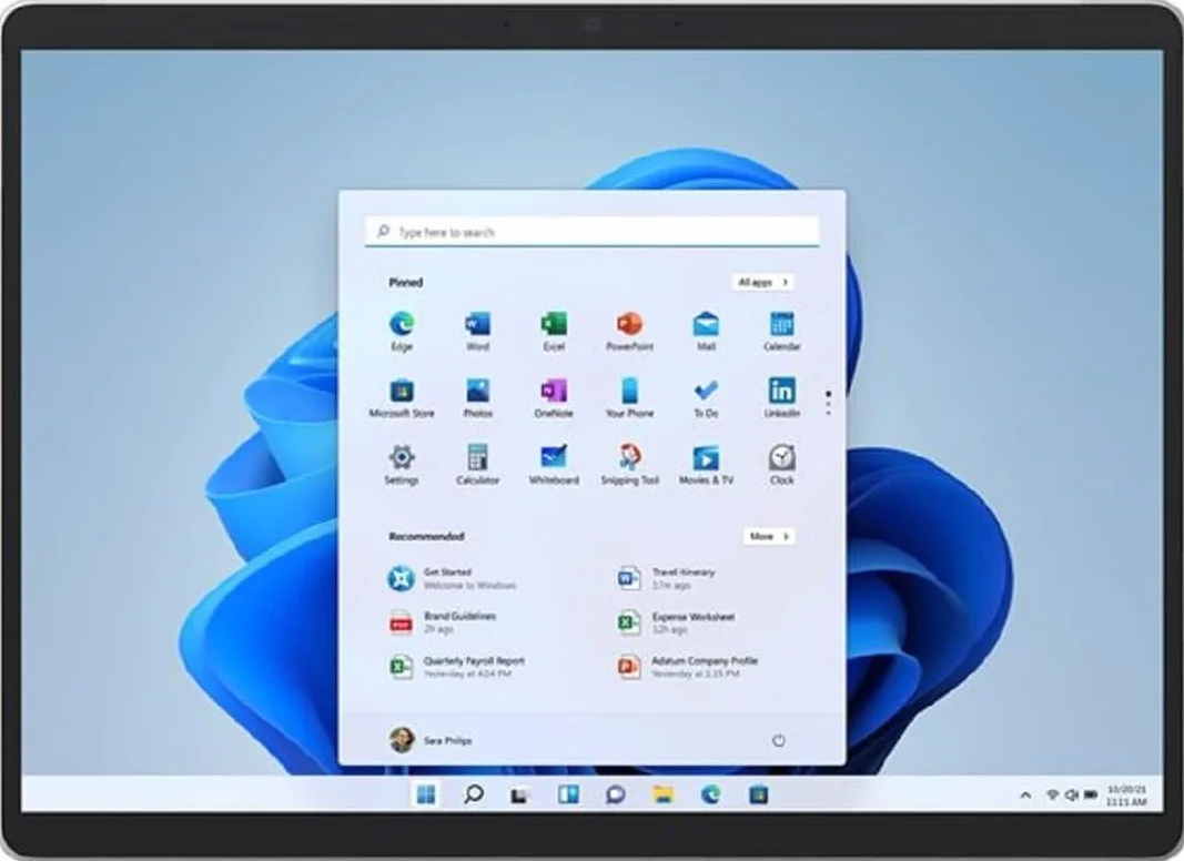 Microsoft Surface Pro 8 13" 256GB SSD Intel Core i5-1145G7 16GB RAM Windows 11 Pro LTE 4G Platino Ricondizionato