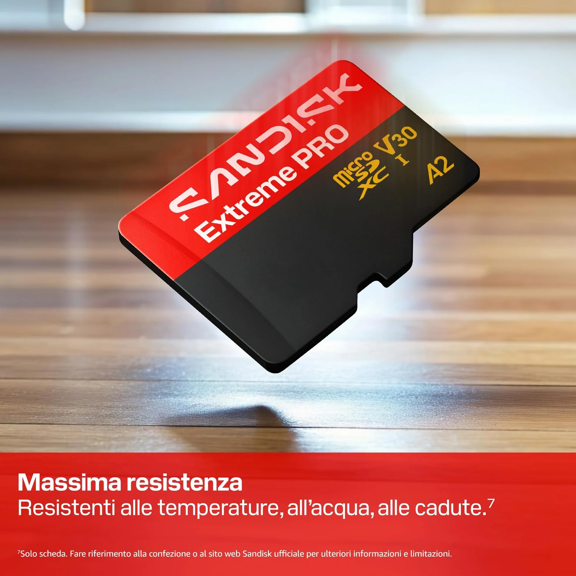 SANDISK Extreme PRO scheda microSD 128 GB, UHS-I + SD Adapter (velocità di lettura fino a 250 MB/s e velocità di scrittura fino a 120 MB/s, 5K, 3K, 4K UHD, C10, V30, U3, A2)