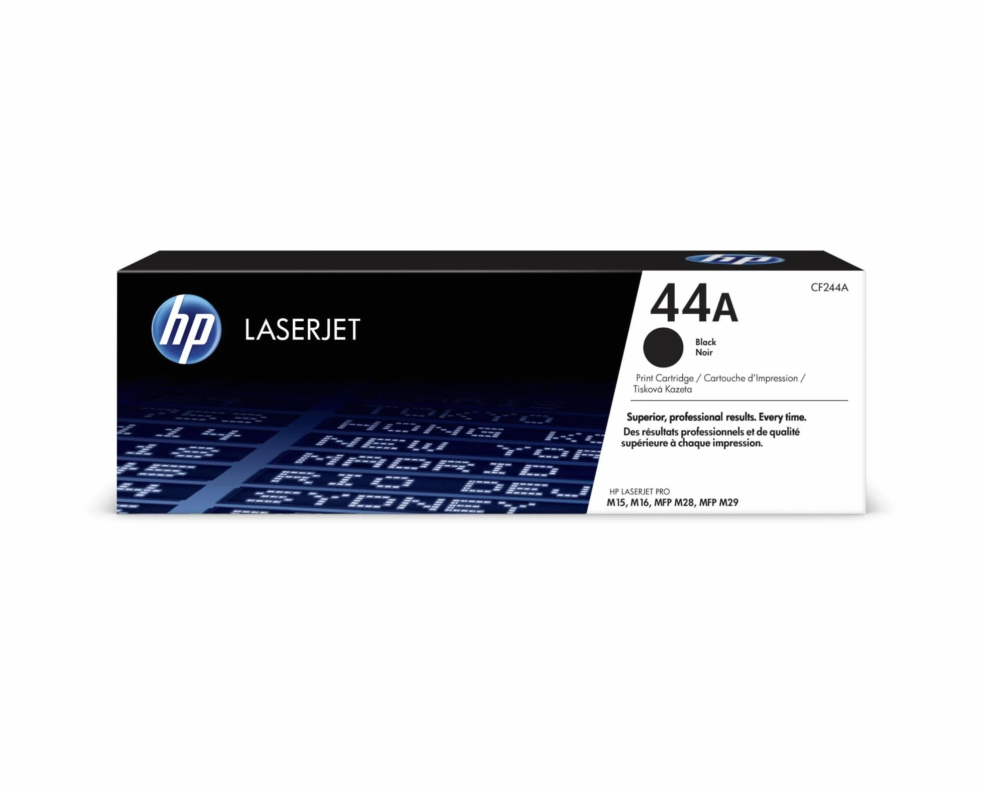 HP 44A CF244A, Cartuccia Toner Originale da 1000 Pagine, Compatibile con le Stampanti LaserJet Pro PRO M15A, M15W, MFP M28A, MFP M28W, Nero