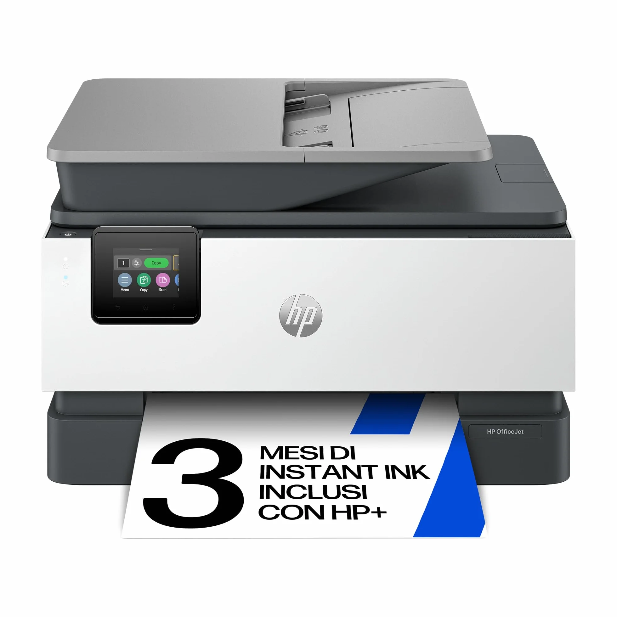 HP OfficeJet Pro 9125e Stampante Multifunzione a Getto d'Inchiostro A4 Colori Wi-Fi Fronte e Retro Automatico 22 ppm Grigia