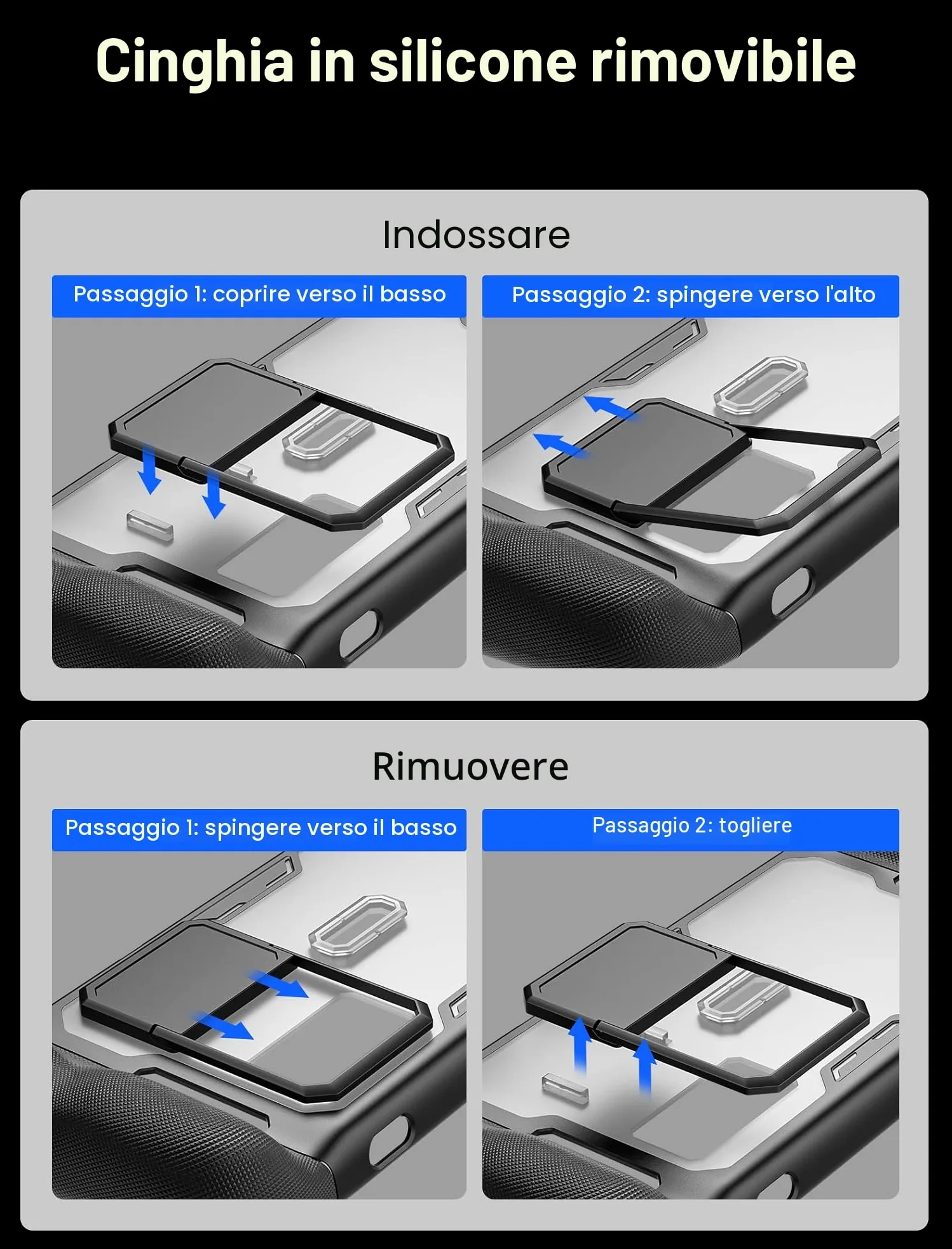 JSAUX PC0104 ModCase Compatibile con Steam Deck/OLED, il coperchio modulare Include Raffreddamento Ventola, Copertura Anteriore Staccabile, Guscio Protettivo, Metal Holder and Strap-Raffreddatore Set