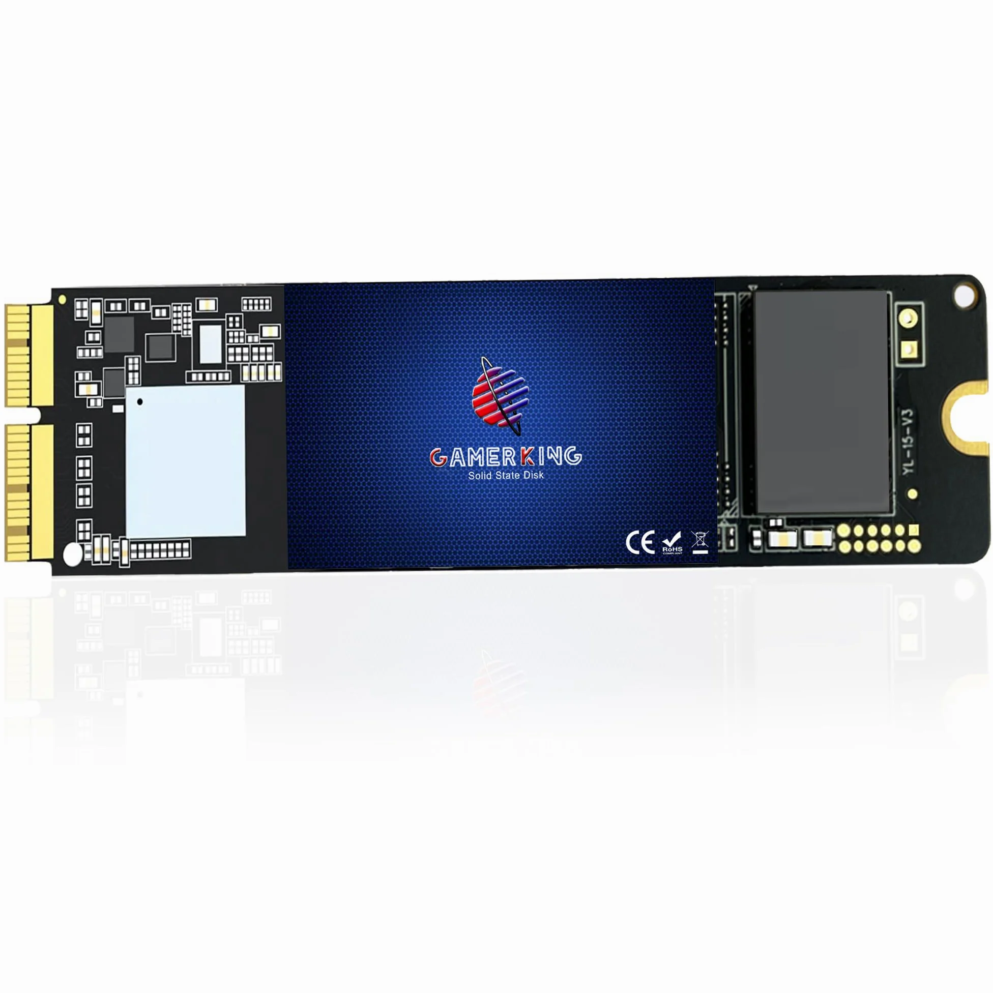 GAMERKING SSD 256GB Interno M.2 NVMe per Apple MacBook Air A1465 A1466 (2013-2015, 2017), MacBook Pro A1502 A1398 (Retina, 2013-2015), 3D NAND TLC Unità a Stato Solido per gli Aggiornamenti MAC