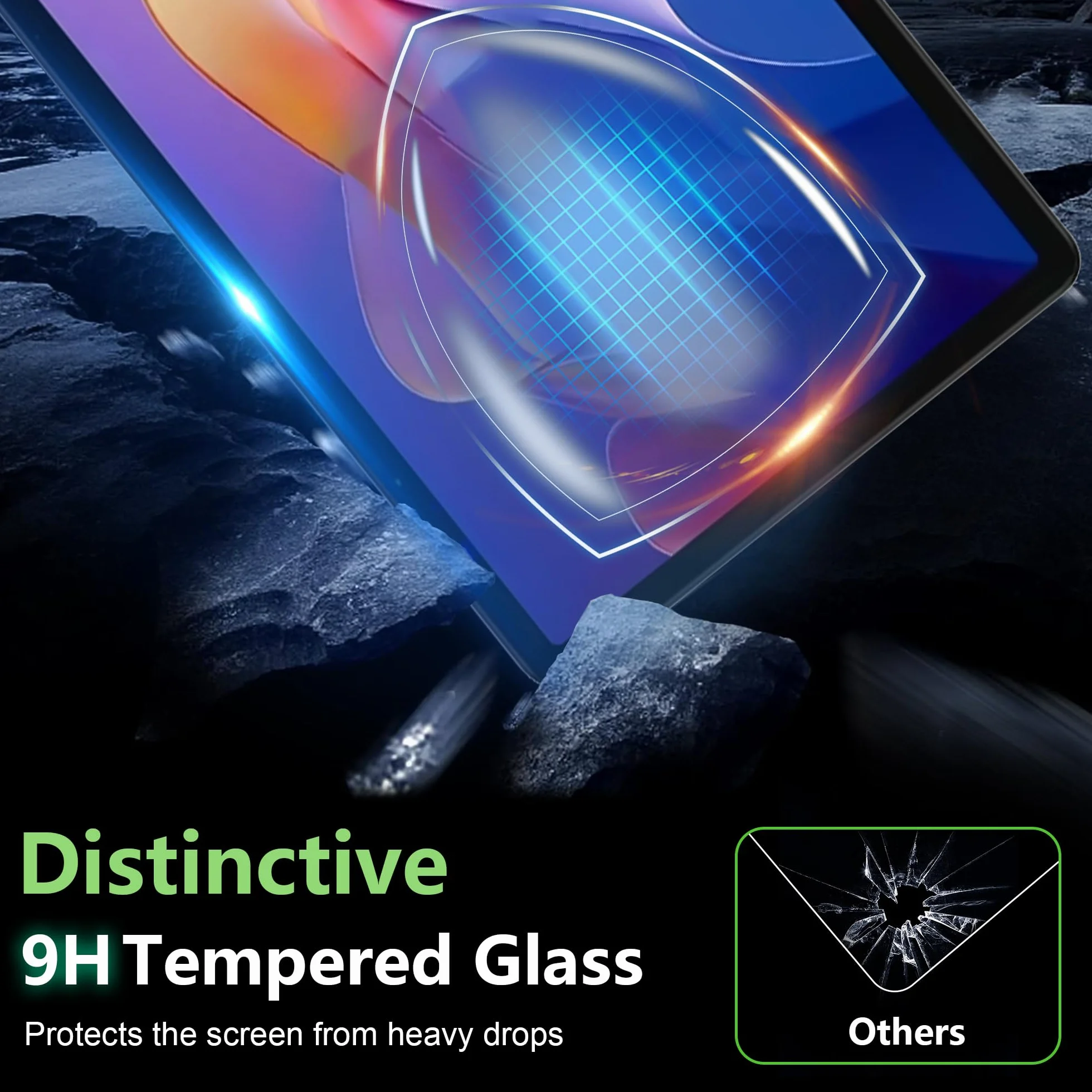 Fitudoos Vetro temperato Pellicola Protettiva per Xiaomi Redmi Pad 2/Pad 2 Play 11 Pollici 2025, 2 pezzi