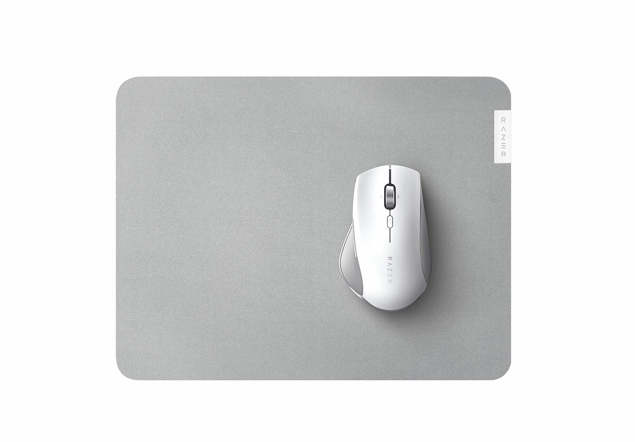 Razer Pro Glide - Tappetino Morbido per Mouse per la Produttività Dell'ufficio (Schiuma di Gomma Spessa e ad Alta Densità, Superficie in Tessuto Micro-Tessuto Testurizzata) Grigio