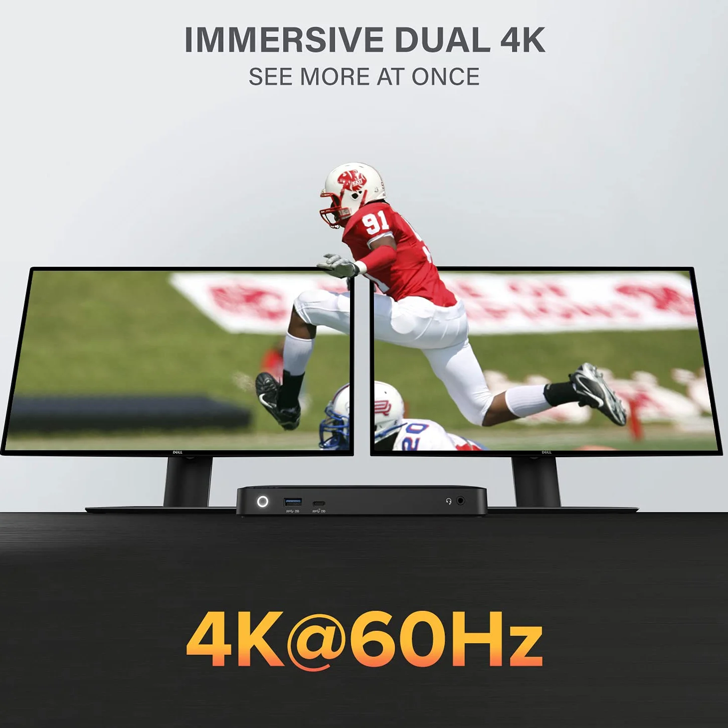 ALOGIC Dual 4K Display Universal Docking Station DX2 with 65W Laptop Charging for Mac and Windows,2x4K@60Hz DisplayPort, 1x USB-C 10G (with Fast Charging), 3x USB-A 5G, Audio, Gigabit Ethernet