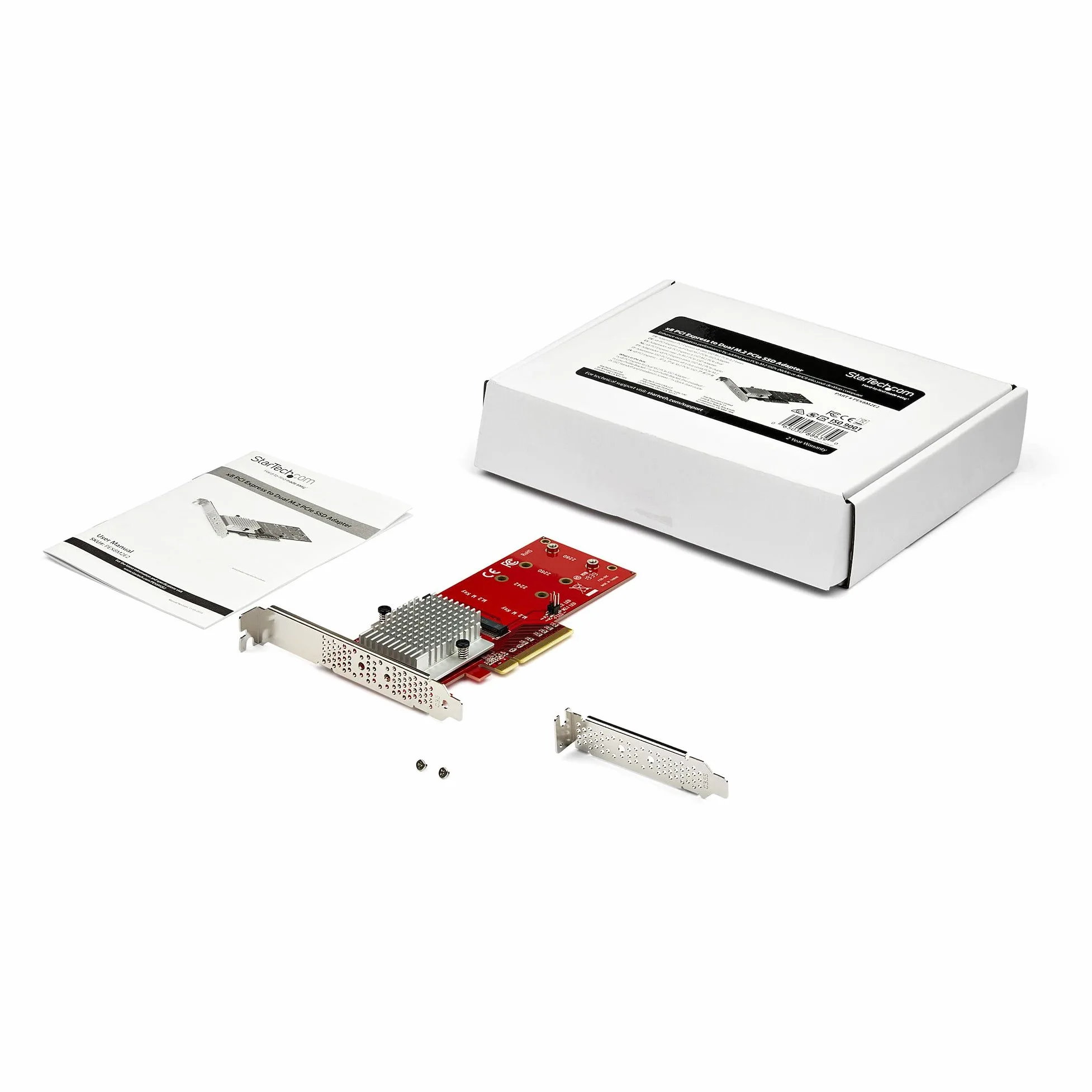 StarTech.com Adattatore PCI Express 3.0 x 8 per SSD M.2 NVMe - PCIe 3.0 (PEX8M2E2)