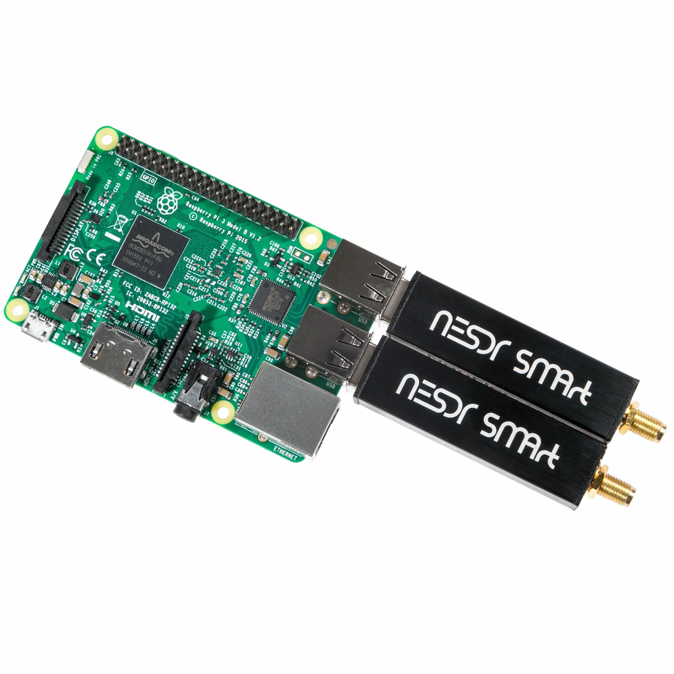 Nooelec RTL-SDR v5 SDR - NESDR SMArt HF/VHF/UHF (100kHz-1.75GHz) Radio Definita dal Software. Premium RTLSDR con 0,5 PPM TCXO, SMA e Custodia in Alluminio. Radio Basata su RTL2832U e R820T2 (R860)