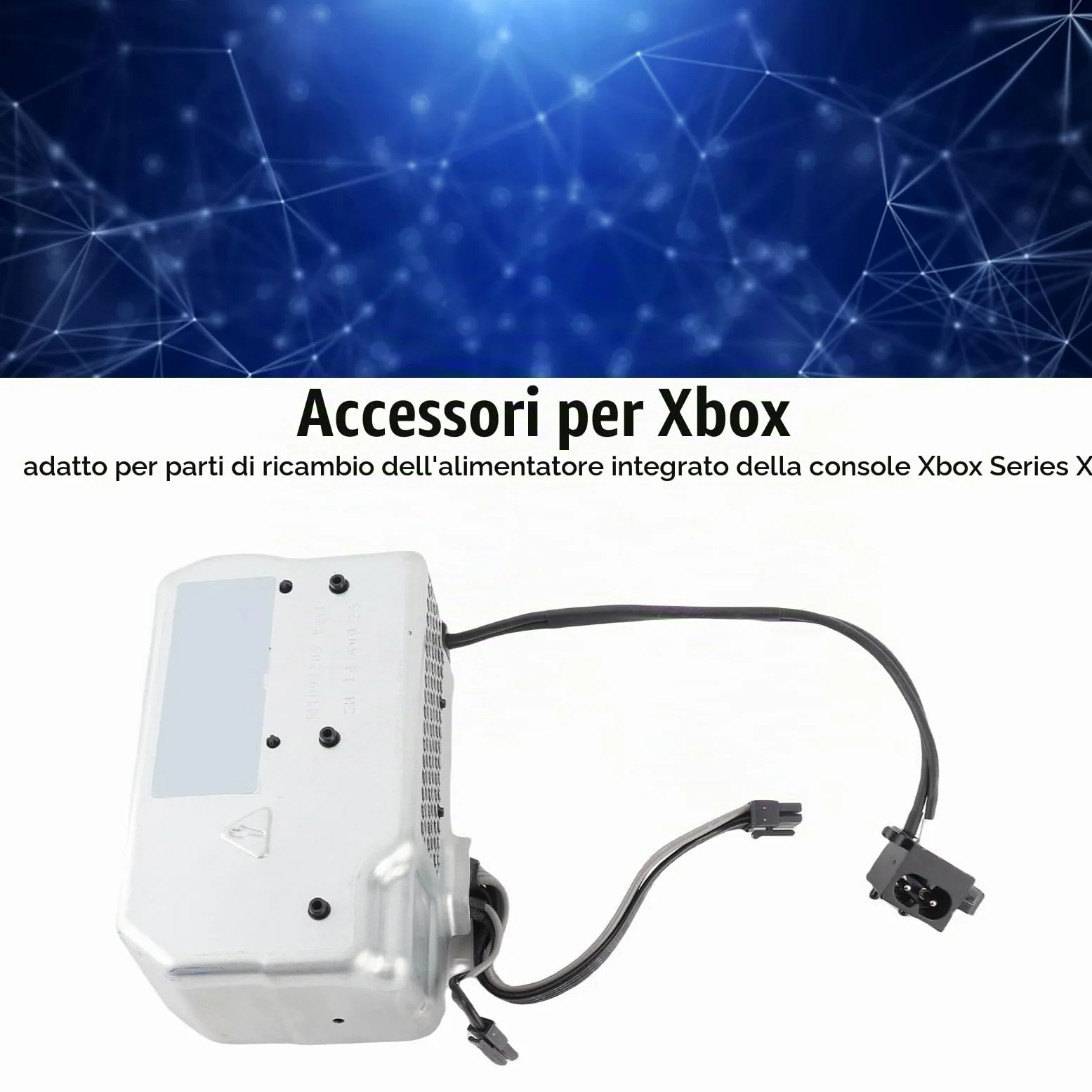 per Alimentatore Series X, Adattatore di Alimentazione CA per Series X, Sostituzione 'alimentatore Interno per Console di Gioco Series X, Power Brick per Series X, AC 100-240V