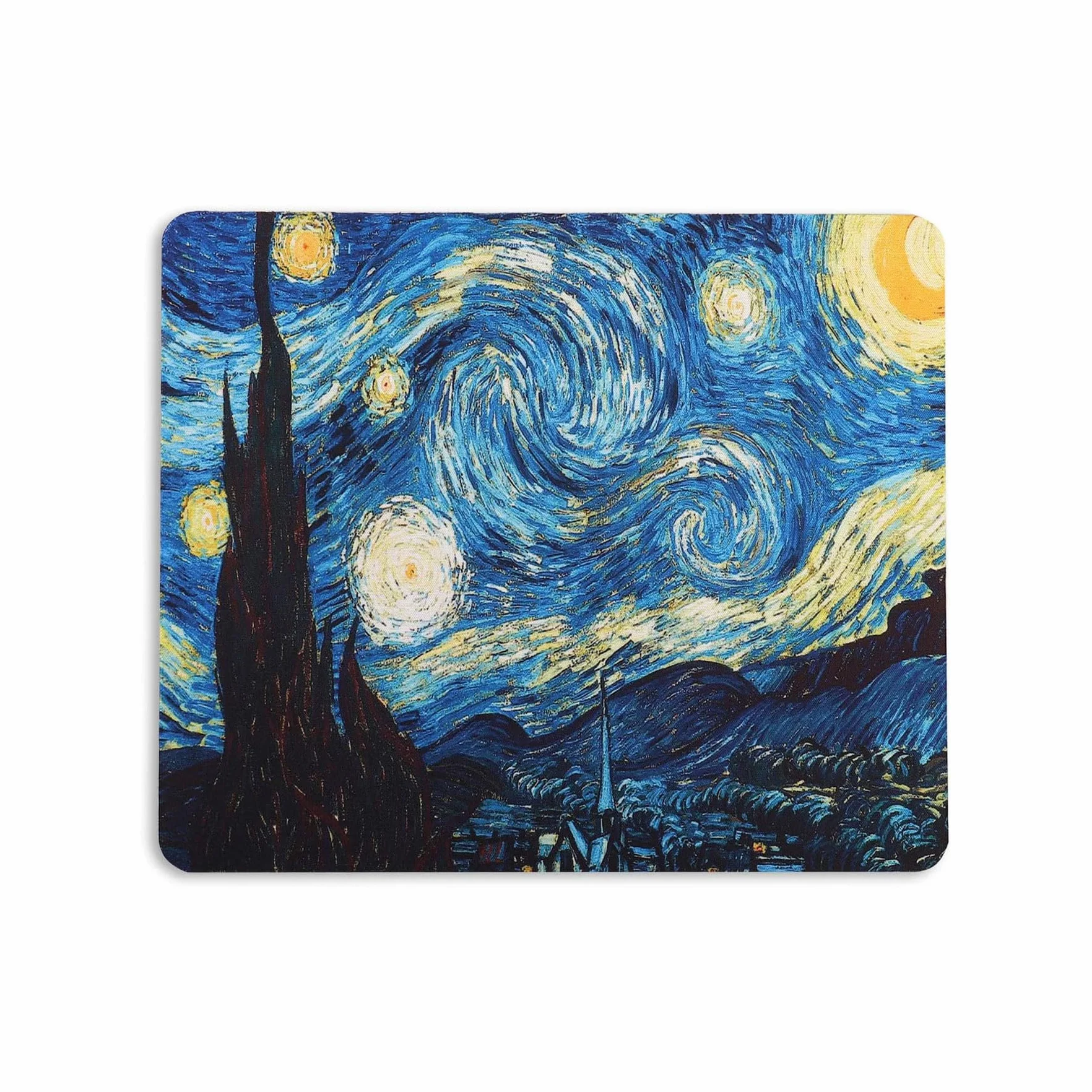 ELLENNE Tappetino per Mouse 240x200mm Superficie in Lycra Ultra-Liscia Antiscivolo lavabile Mousepad Ufficio Gaming