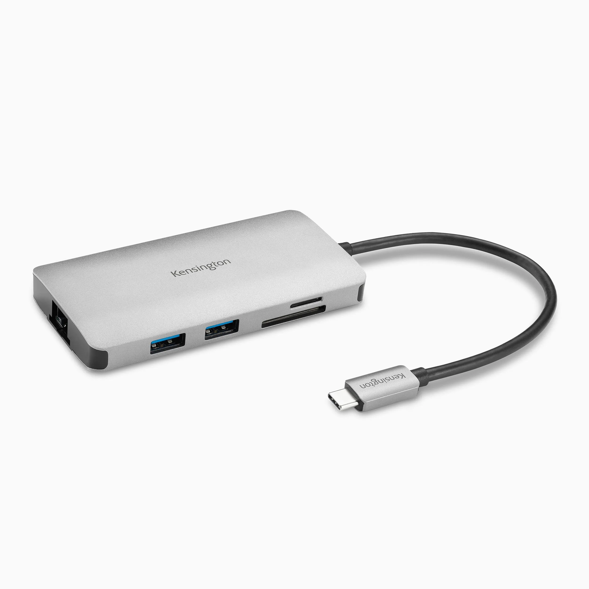Kensington UH1400P Dock Universale Portatile Driverless USB-C 8-in-1, universale, 8 porte, alimentazione fino a 85 W, Ultra HD (singolo 4K a 60 Hz) ad alta risoluzione, plug & play, con cavo