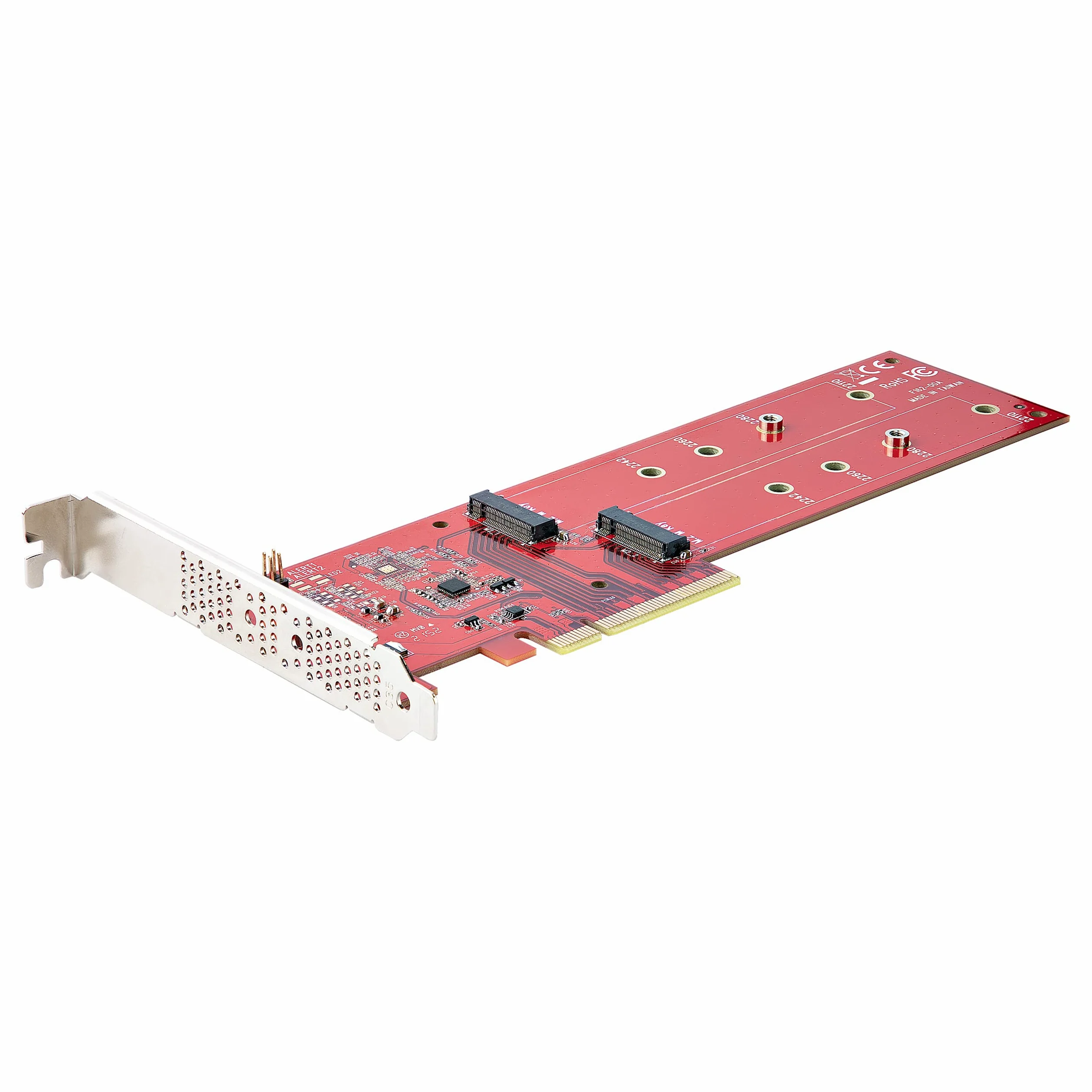 StarTech Scheda Doppia M.2 NVMe PCIe 4.0 x8/x16 SSD (DUAL-M2-PCIE-CARD-B) | Biforcazione Richiesta, Compatibile con Windows e Linux