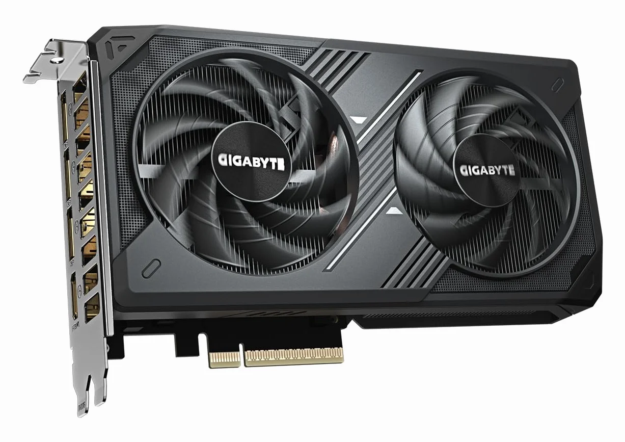 Gigabyte GeForce RTX 5060 WINDFORCE OC 8G Scheda Grafica - 8GB GDDR7, 128bit, PCI-E 5.0, 2512 MHz Frequenza core, 3 x DisplayPort, 1 x HDMI, GV-N5060WF2OC-8GD