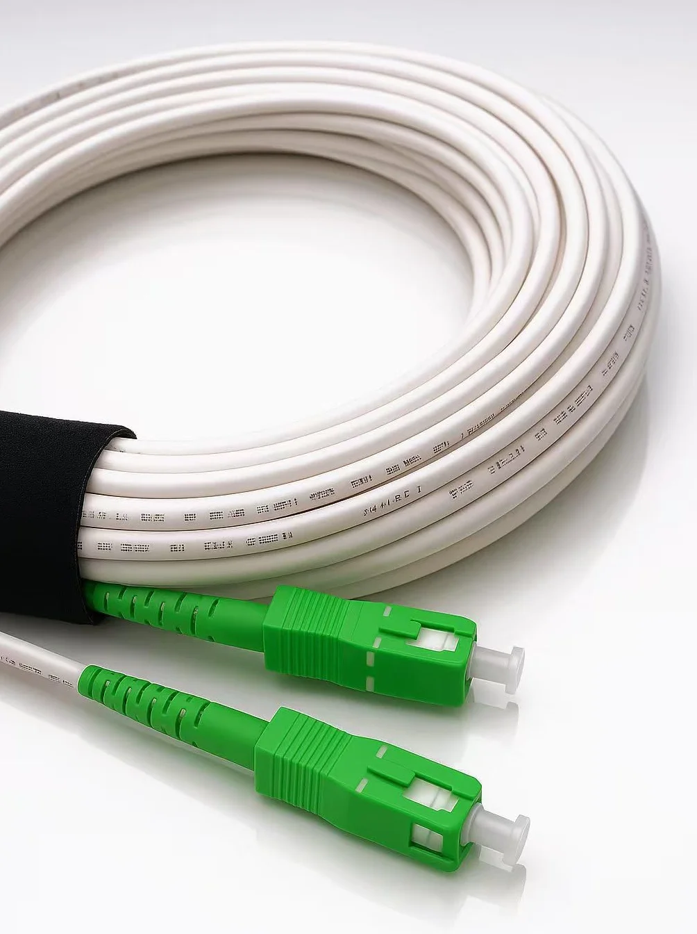 Cavo Fibra Ottica SC/APC per SC/APC Simplex Monomodale 9/125μm LSZH 2m Bianco