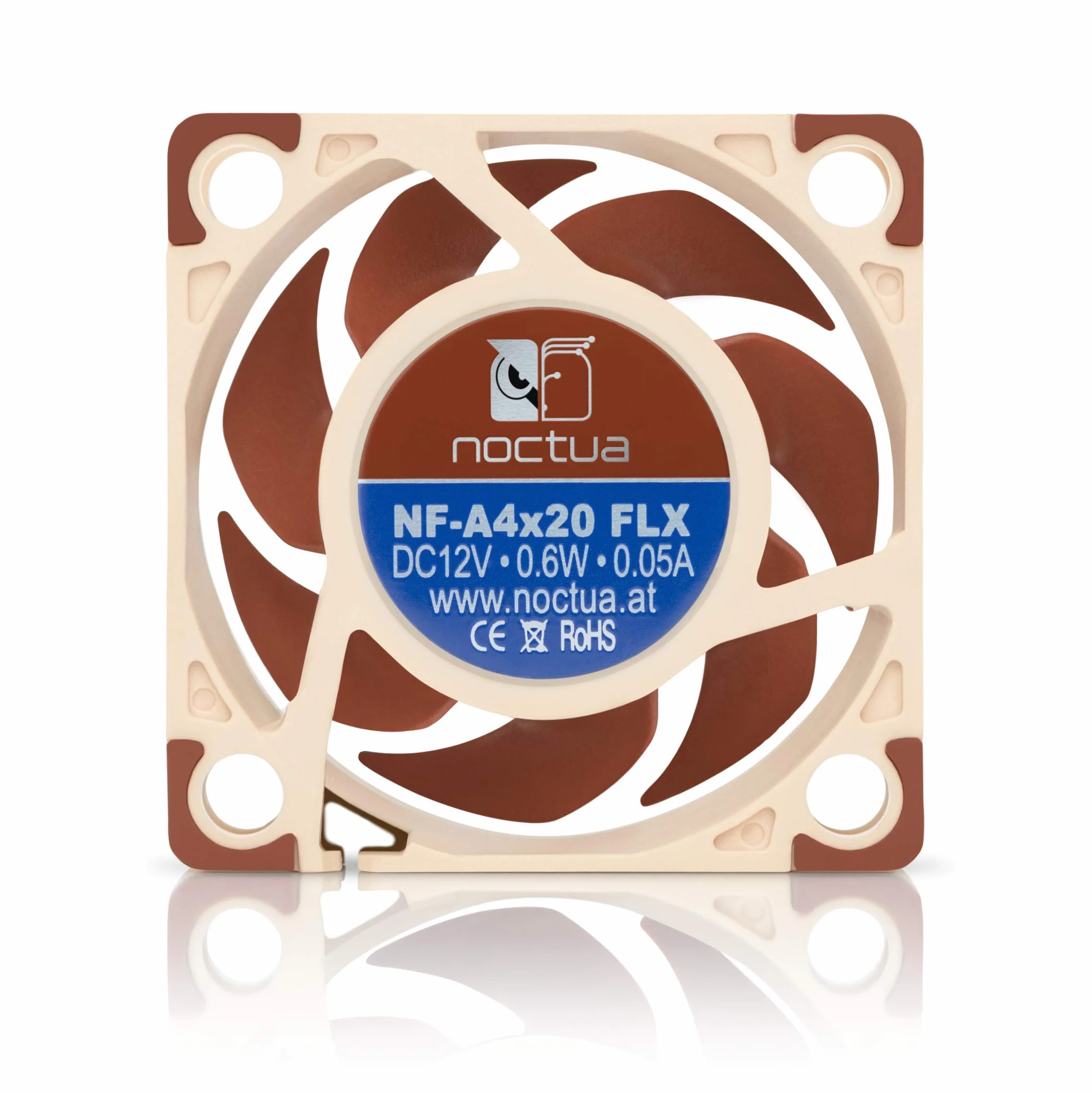 Noctua NF-A4x20 FLX, Ventola Silenziosa di Qualità Premium, 3-Pin (40x20mm, Marrone)