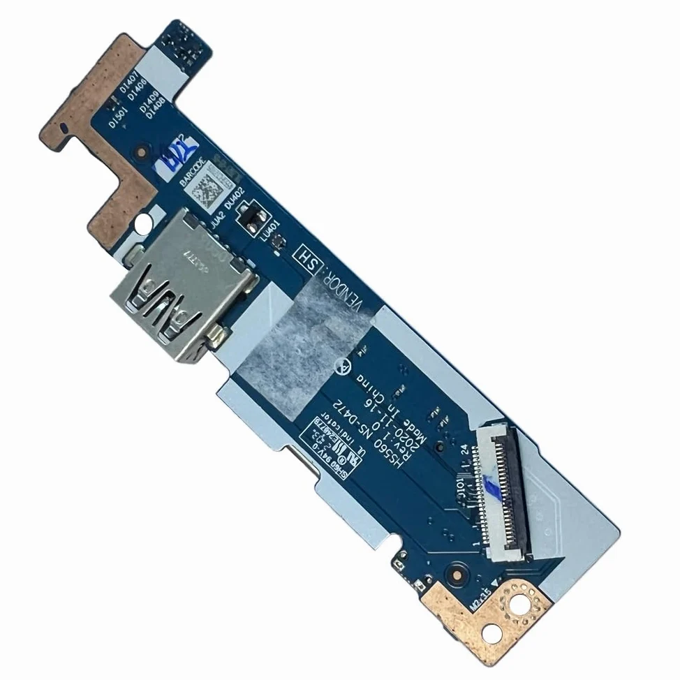 JINTAI Scheda Connettore per Porta USB DC Power Jack di Ricarica Presa per Lenovo ideapad 315ITL6 82H8 5C50S25174 NSD472