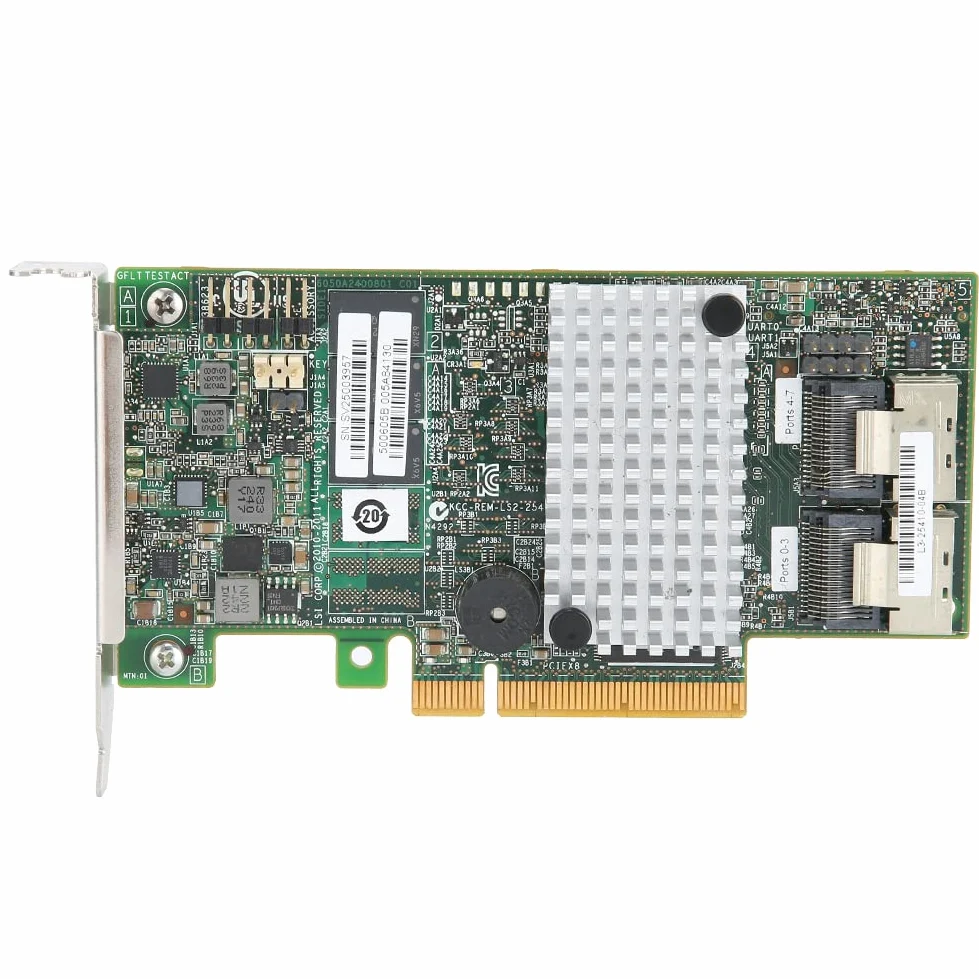 Akozon SAS LSI 9267-8i 2208 6 GB S 512 MB PCI-E 2.0 8 Porte SATA Controller SAS Raid di Espansione RAID0 1 10 Low Baffle