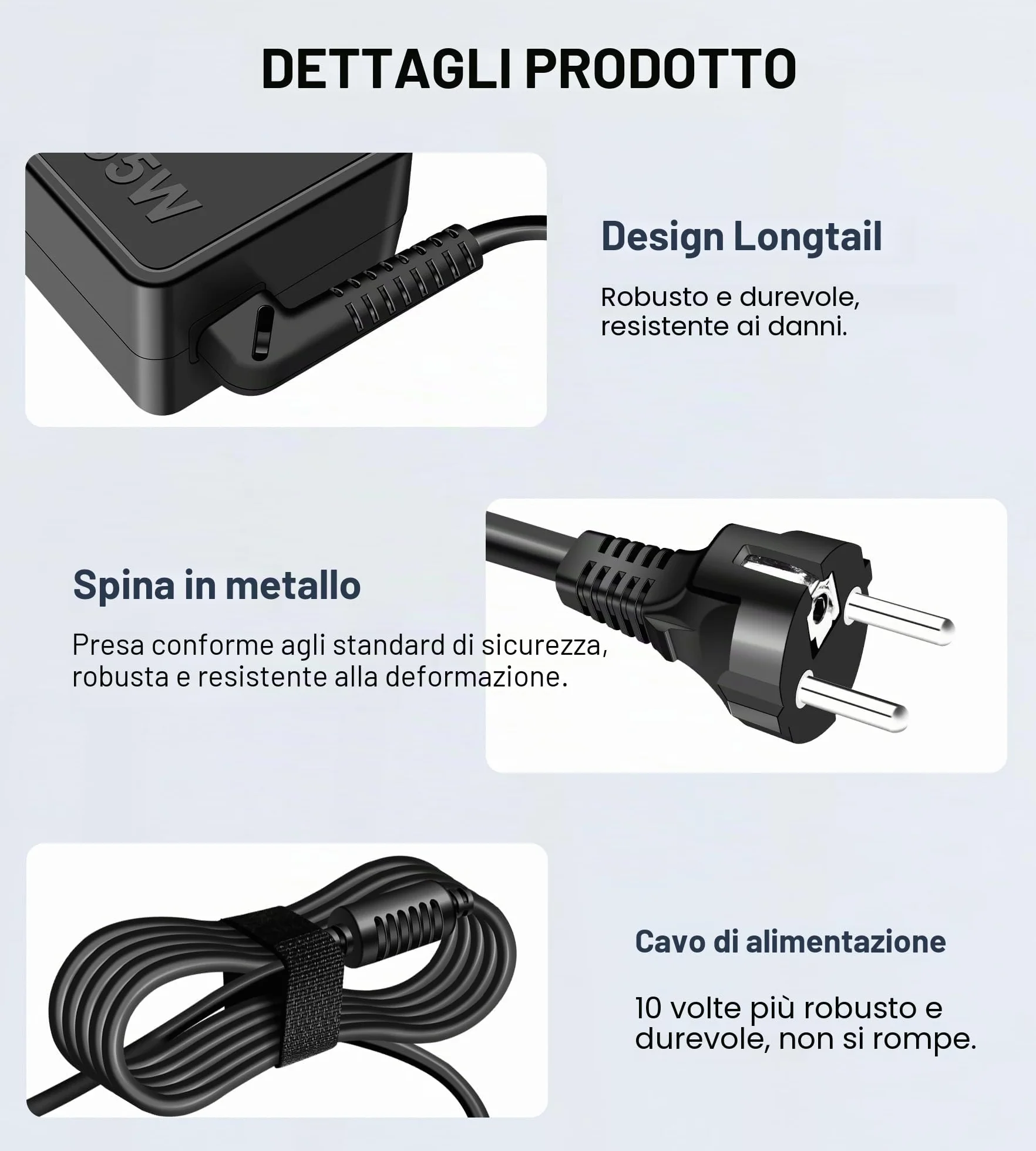 65W Caricatore per Lenovo G40 G50 70 80 Thinkpad T470 T470S T460 T460S T450 T440 T560 E540 E560 E570 L440 L450 IdeaPad Yoga 11S X240 X250 ADLX65NLC3A ADLX65NLC2A Alimentatore
