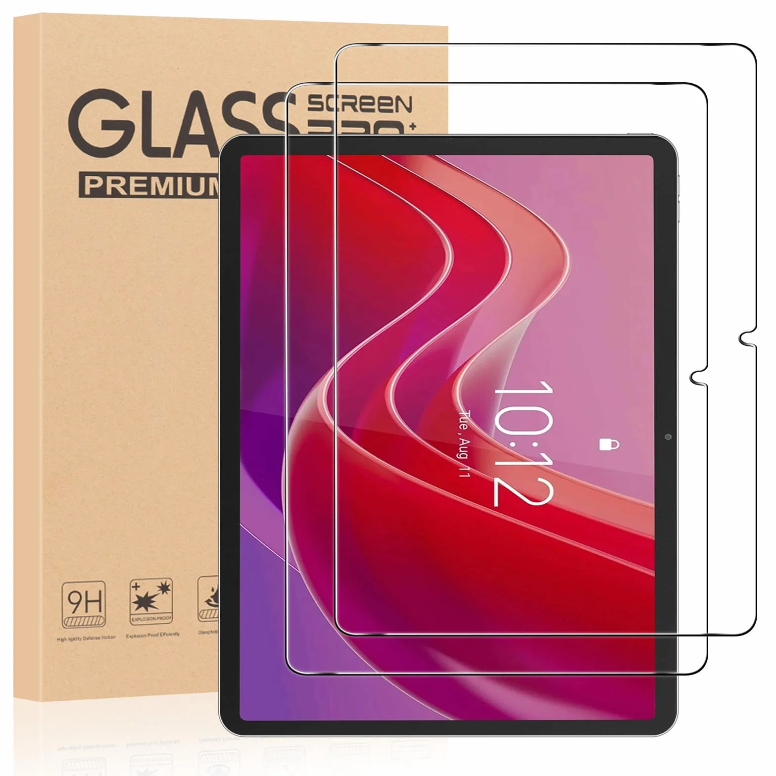 Pellicola Protettiva in Vetro Temperato 9H per Lenovo Idea Tab 11 Pollici / Tab M11 / Tab K11 (11"), 2 Pezzi, Anti-graffio