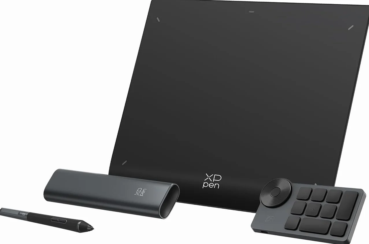 XPPen Tavoletta grafica Bluetooth Deco Pro LW 2nd da 11x7 pollici, penna digitale 16K livelli di pressione, Telecomando wireless di scelta rapida, per Disegno Digitale, Montaggio video, Animazione