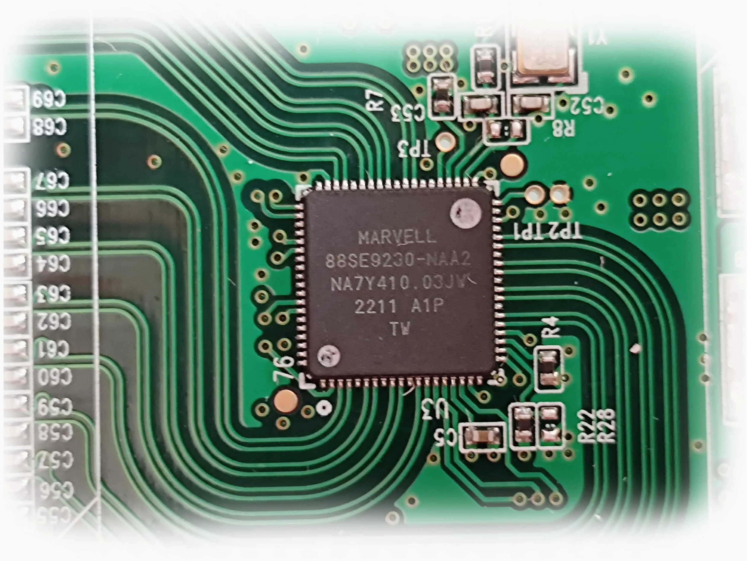 KALEA-INFORMATIQUE Scheda PCI Express PCIe x2 con 4 porte SATA. Chipset Marvell 88SE9230 Hardware Raid 0 1 10
