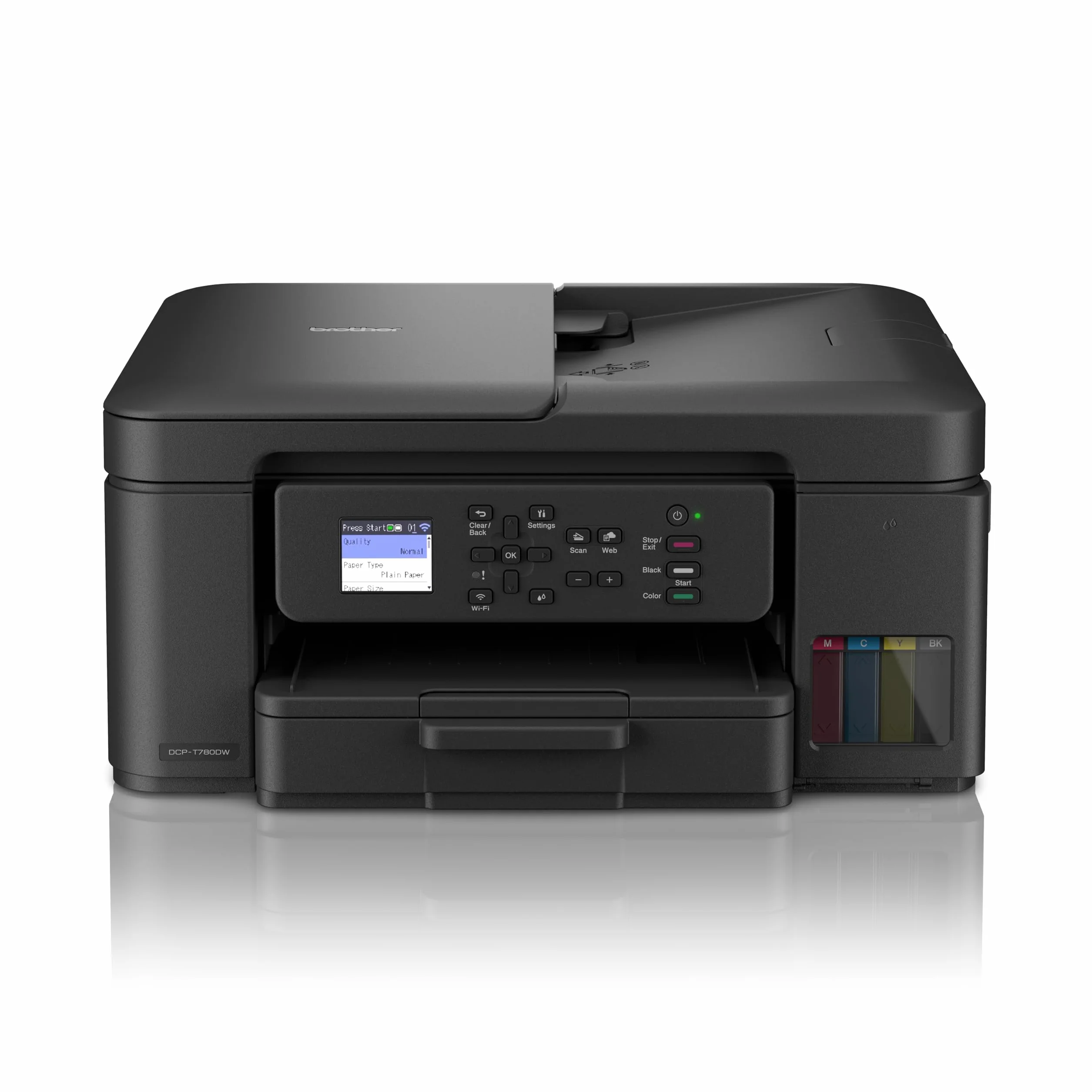 Brother DCPT780DW Multifunzione Inkjet Tank Stampante Duplex WiFi USB 150 Fogli ADF 20 Fogli
