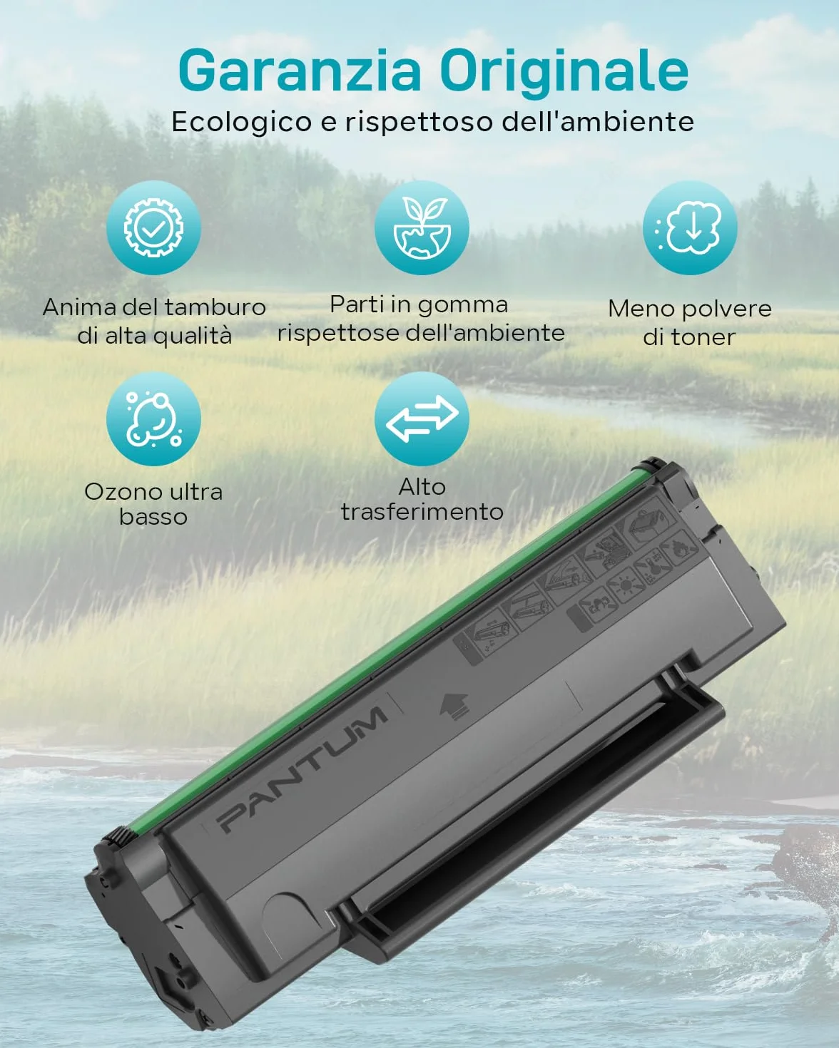PANTUM Originale TL-A2319 Cartuccia Toner Nero Compatibile con Stampante laser BP2309W BM2309W BM2309AW BP2300W BM2300W BM2300AW ,Capacità fino a 1.000 pagine