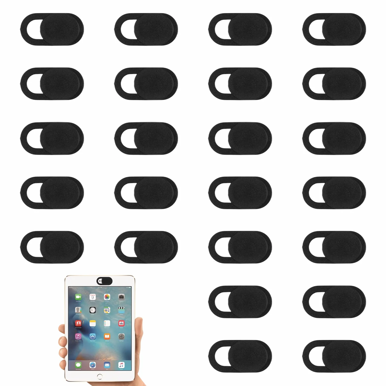 Webcam Cover 24 Pezzi Copri Webcam Slider Ultra Sottile per Computer Portatili, Smartphone e PC