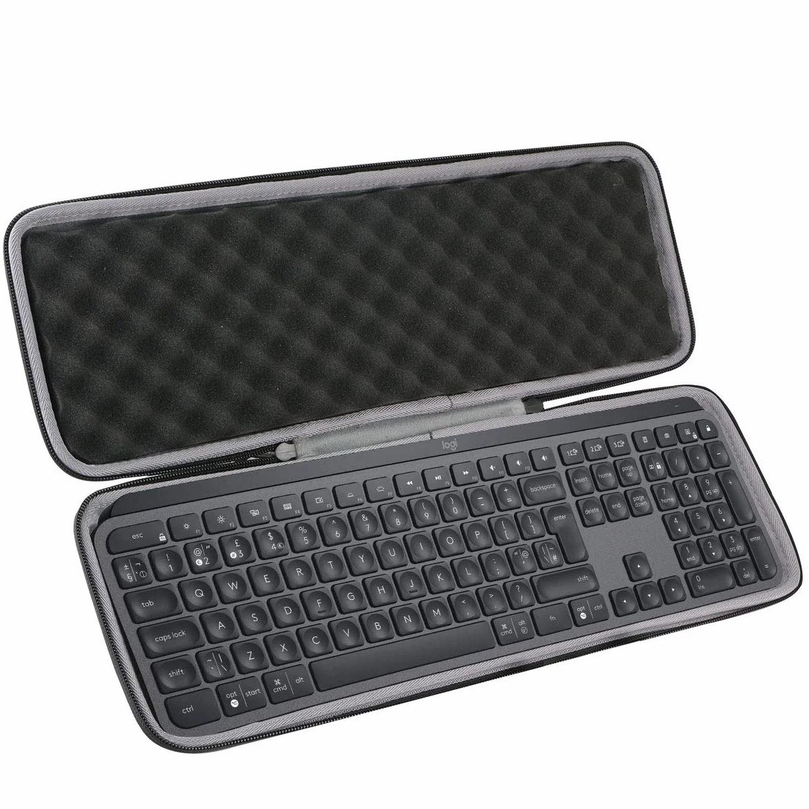 co2CREA Duro Viaggio Caso Copertina per Logitech MX Keys/MX Keys S/MX Keys Plus Tastiera Wireless Illuminata Avanzata（solo scatola）
