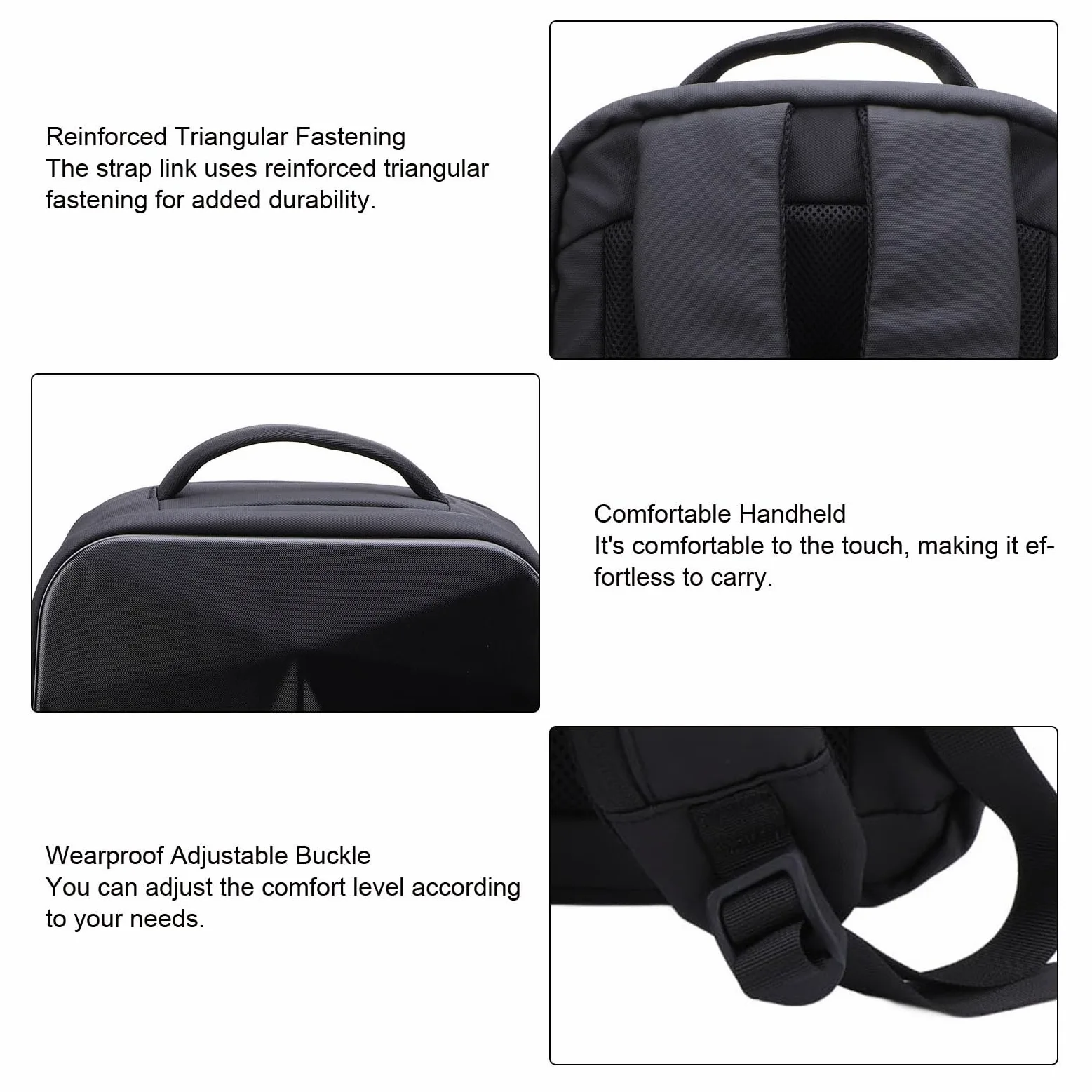 Focket Borsa da Viaggio per Esterni per Mini, Zaino Antifurto per Laptop da 17 Pollici per Adattatore, Cavi, Kit di Montaggio, Custodia da Viaggio