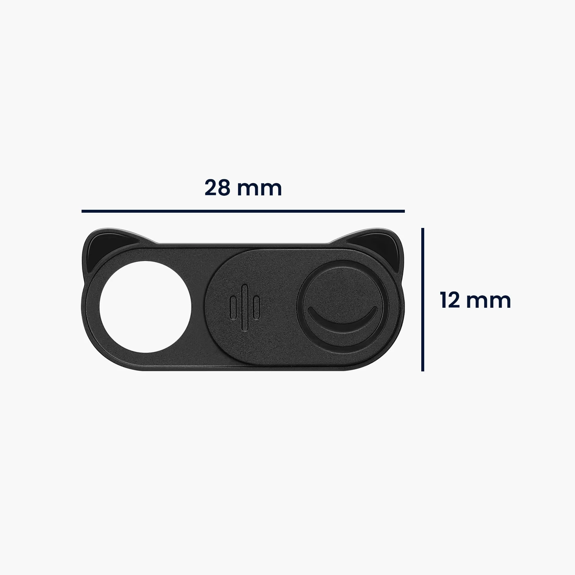 kwmobile Set 2X Webcam Cover Compatibile con Camera Cover - Copri Telecamera PC Tablet Notebook - Copertura Webcam Nero