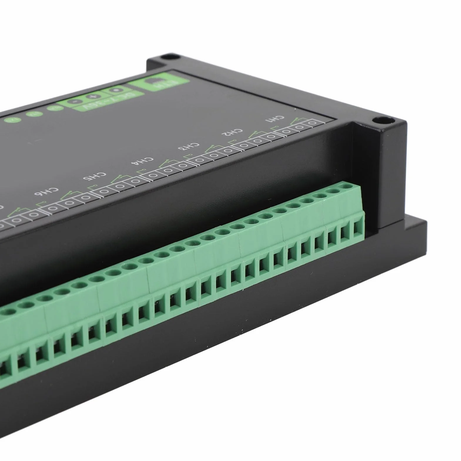 Modulo relè Ethernet 8CH per protocollo RTU, relè industriale alimentato PoE con isolamento tramite optoisolatore, custodia a montaggio su guida in ABS per sistemi di controllo del