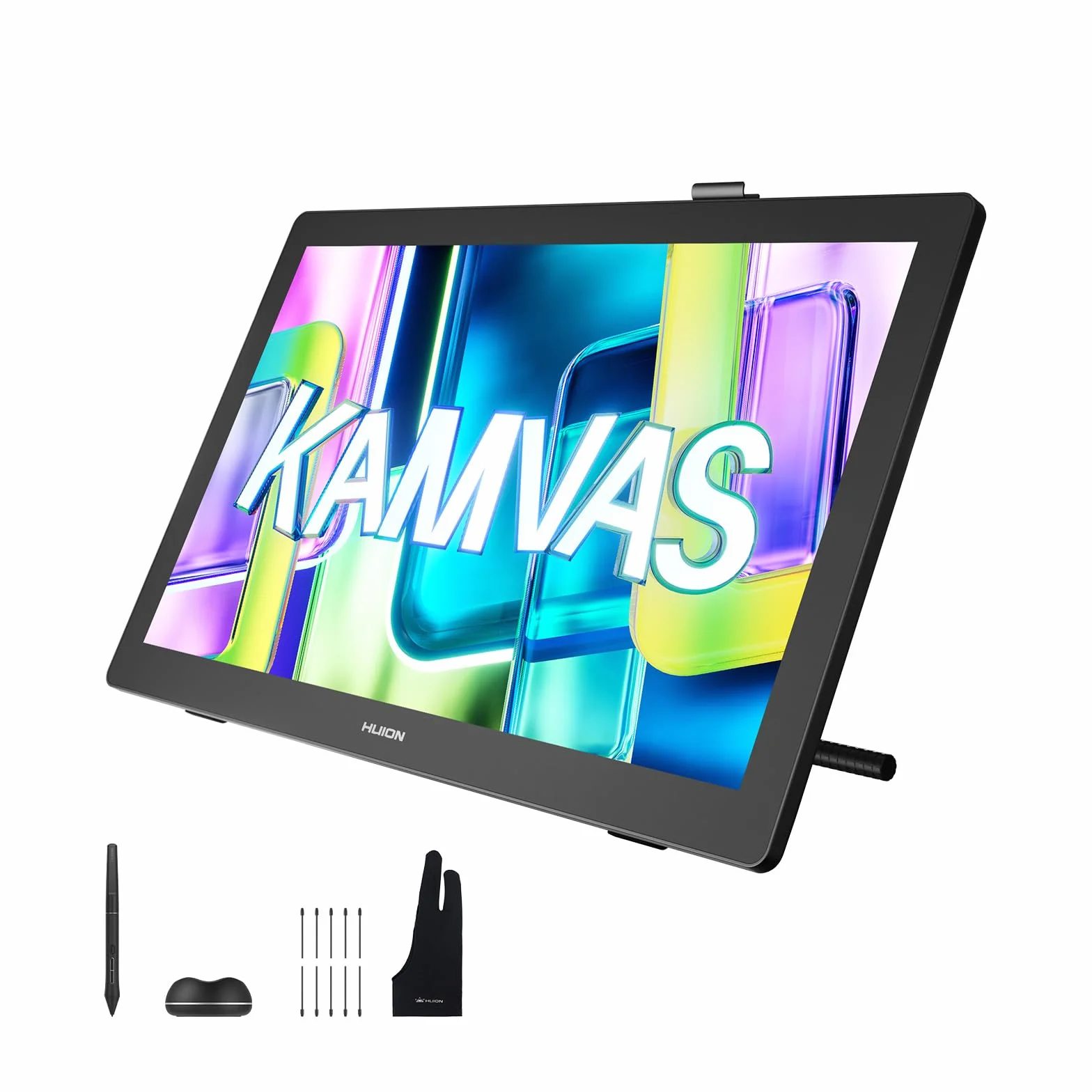Huion Kamvas 22 (Gen 3 Tavoletta Grafica Con Schermo, display QHD 2,5K 21,5" 90Hz, stilo PenTech 4.0, 16384 livelli, 99% sRGB, ΔE<1,2 per illustrazione, design e animazione