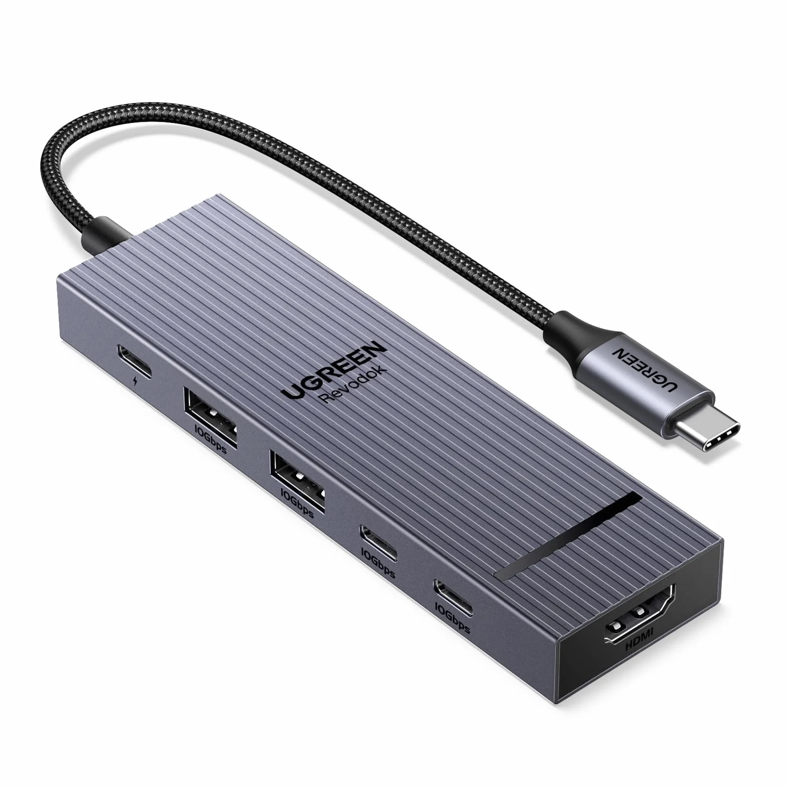 UGREEN Revodok Pro 106 10Gbps Hub USB C HDMI 4K 60Hz Adattatore Type C 3.2 Gen 2 PD 100W Carica Docking Station Compatibile con MacBook Neo iPad Air iPhone 17 16 Pro Max Galaxy S26 Ultra