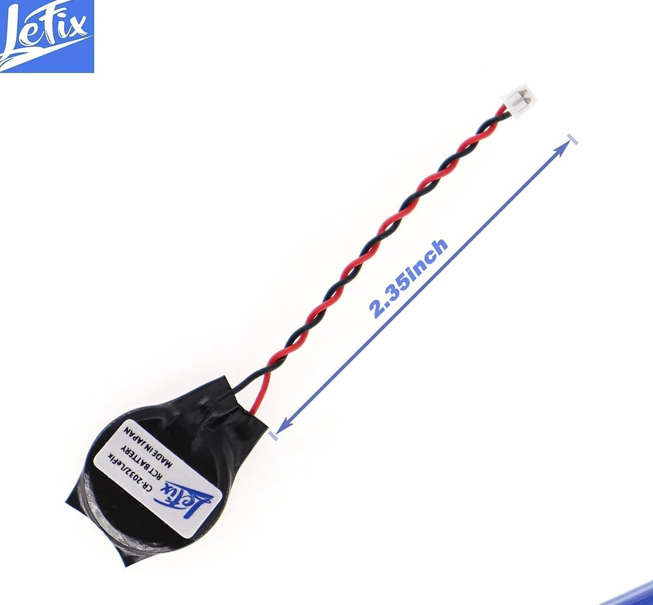 LeFix Batteria di ricambio CMOS RTC con cavo (2 pin 2 fili) per HP Compaq G50 G56 G62 G70 G72 CQ40 CQ50 CQ56 G62 CQ62 G56 CQ56 CQ72