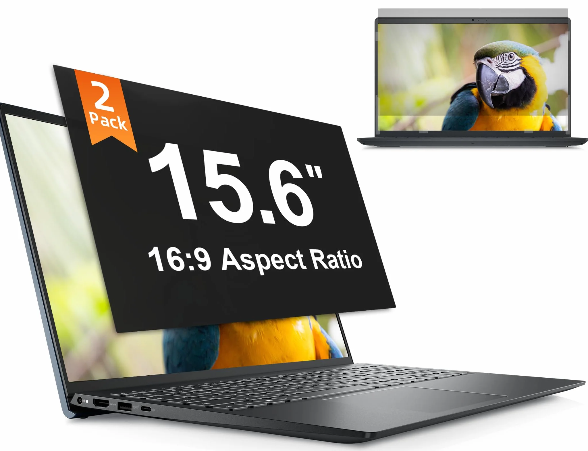 2 Pezzi Filtro Privacy Schermo 15.6 Pollici per 16:9 Laptop, Pellicola Privacy Filter Compatibile con HP/Dell/Acer/Lenovo/Thinkpad/Samsung/ASUS/Sony, Rimovibile Pellicola de Protezione