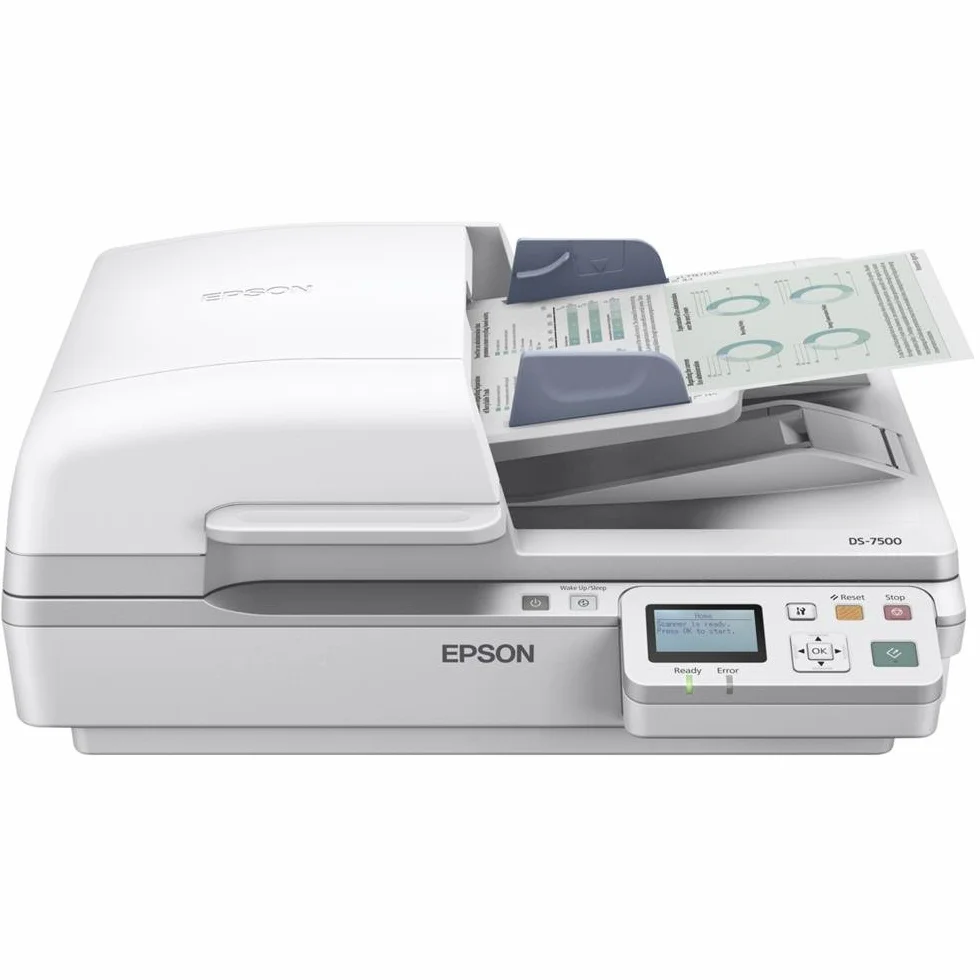Epson WorkForce DS-7500 Scanner, Bianco Ghiaccio