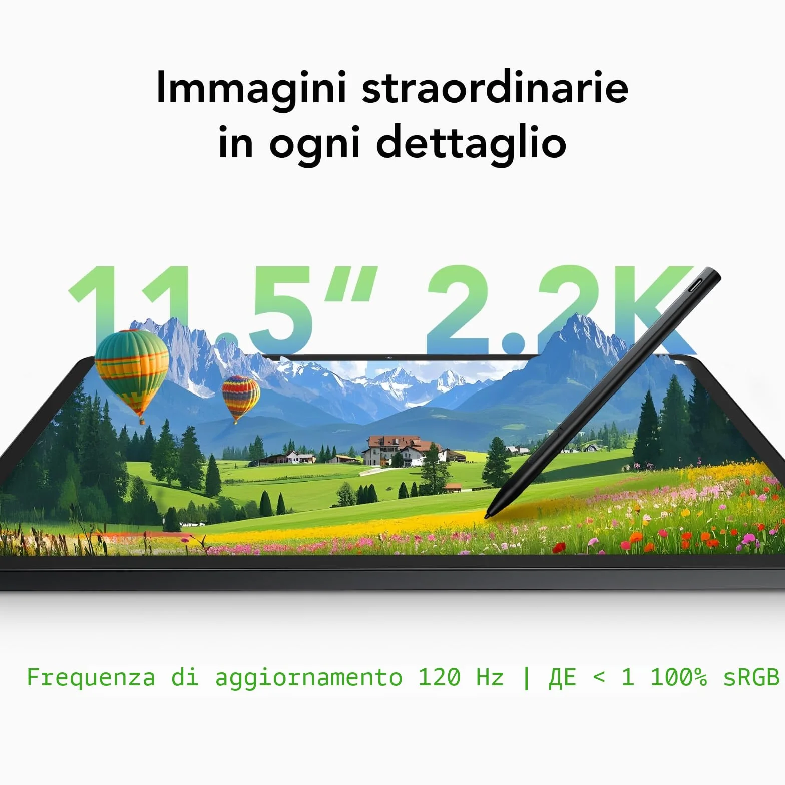TCL NXTPAPER 11 Plus Tablet 11.5" 2.2K Display 256GB ROM 8GB+8GB RAM 8000mAh Android 15 con Flipcase e T-Pen