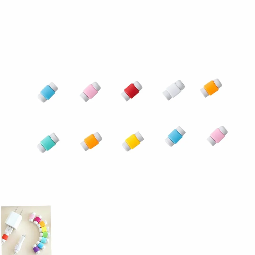 Cavi Chewer per iPhone/iPad, Protezione Cavo, 10 Pezzi, Lightning, USB, 5V, Indoor