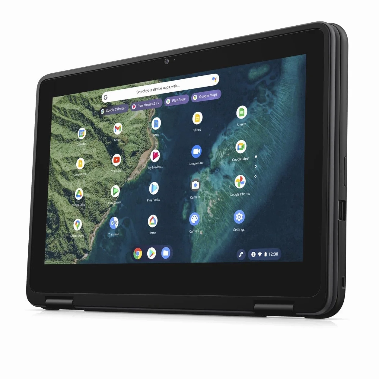 Dell Chromebook 3110, laptop 2 in 1, schermo HD da 11,6", senza touch screen, processore Intel Celeron N4500, 4 GB di RAM, SSD 32 GB, tastiera QWERTY US, Chrome OS (ricondizionato)