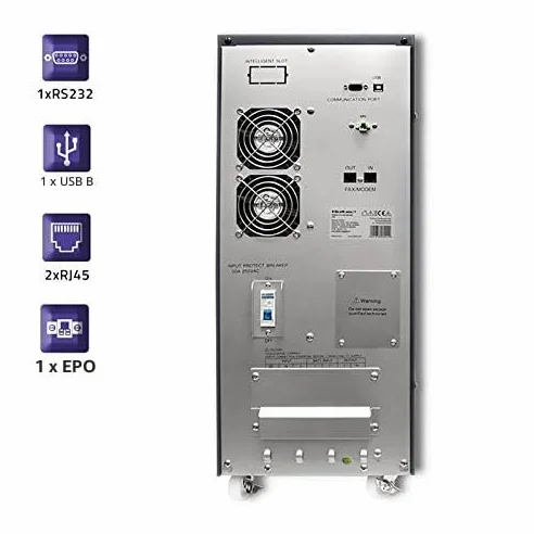 Zasilacz awaryjny UPS. on-line. czysta fala sinusoidalna. 10kVA. 8kW. LCD USB