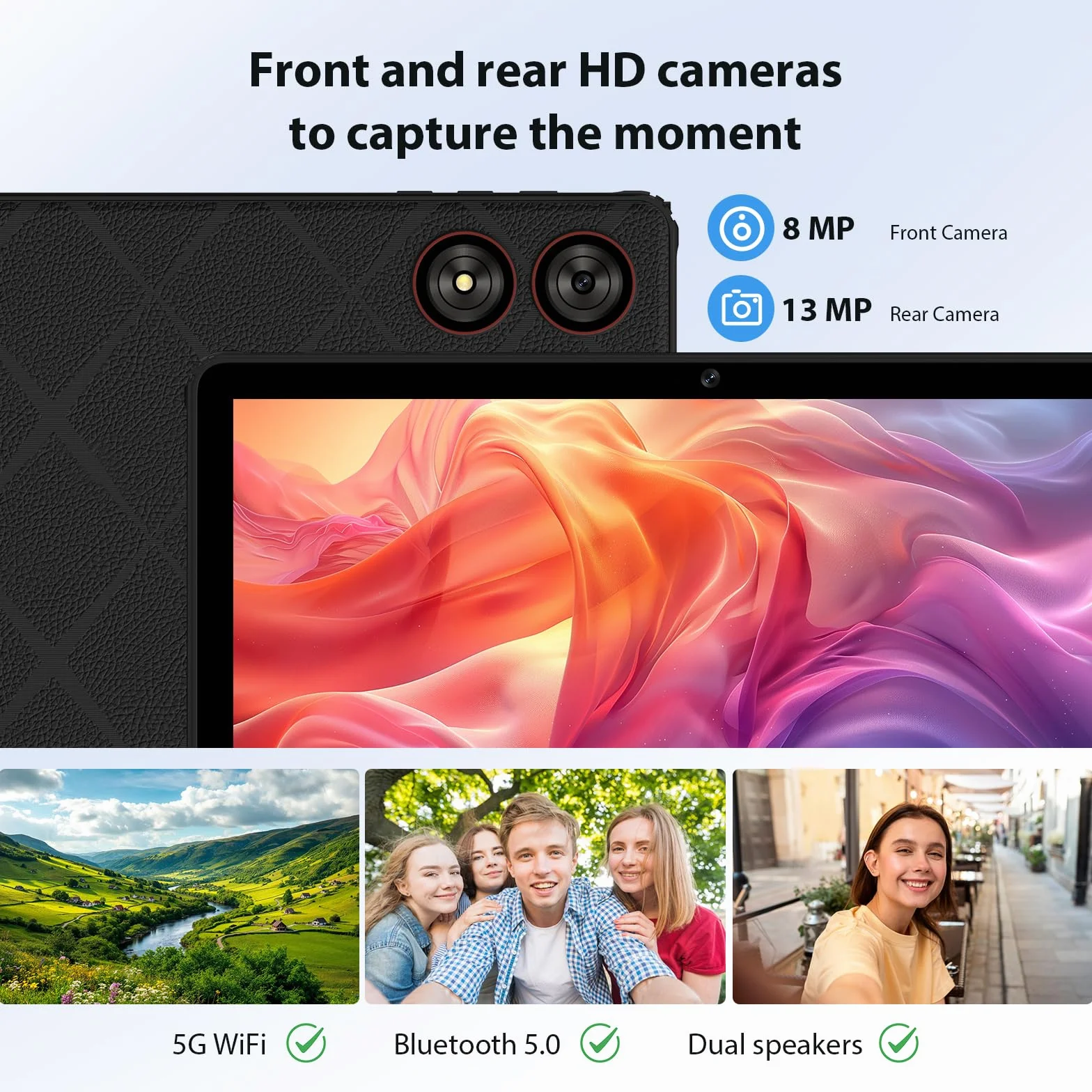 11 Pollici Android 15 Tablet, 5G WiFi, Tablet in Offerta Octa-Core, 36GB RAM+256GB ROM (1TB TF), Widevine L1/8+13MP/8000mAh/GMS/GPS, con Tastiera+Mouse (Nero)