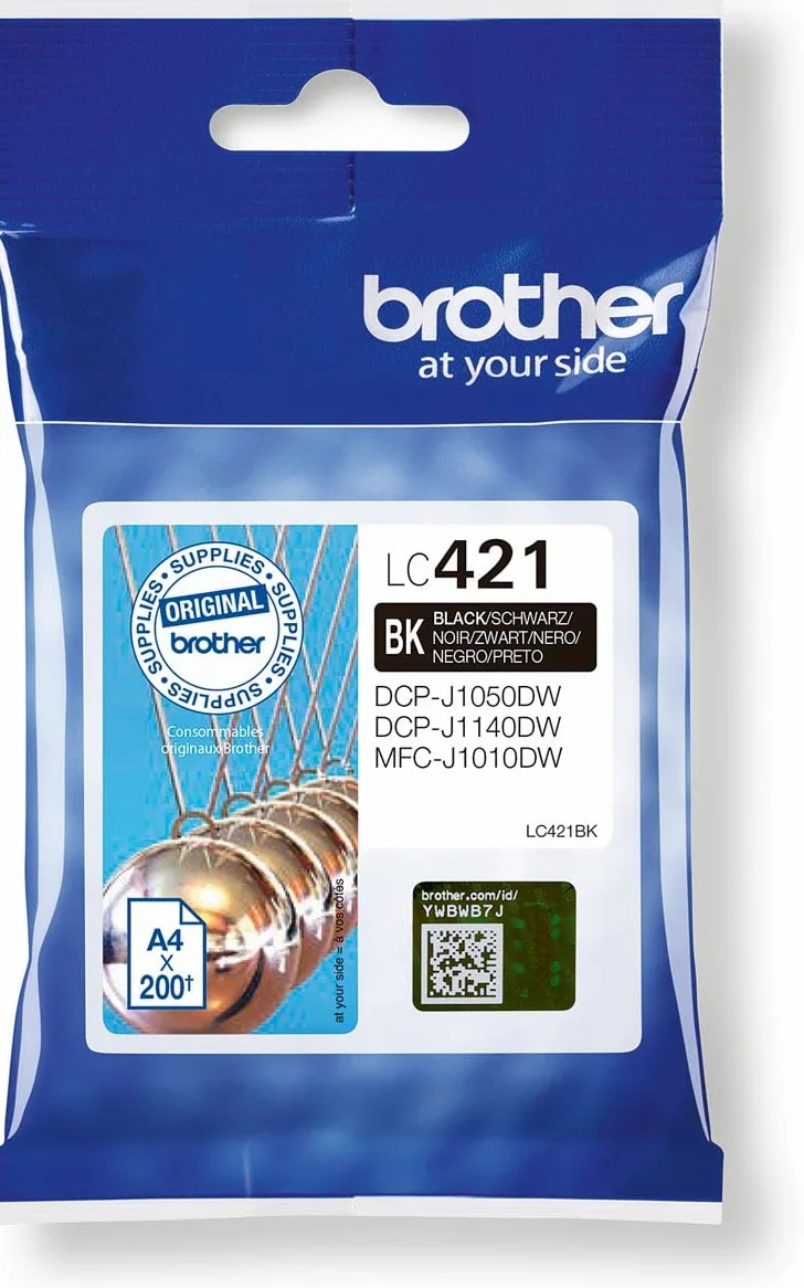 Brother Cartuccia d'inchiostro originale LC421 nero (5 unità)
